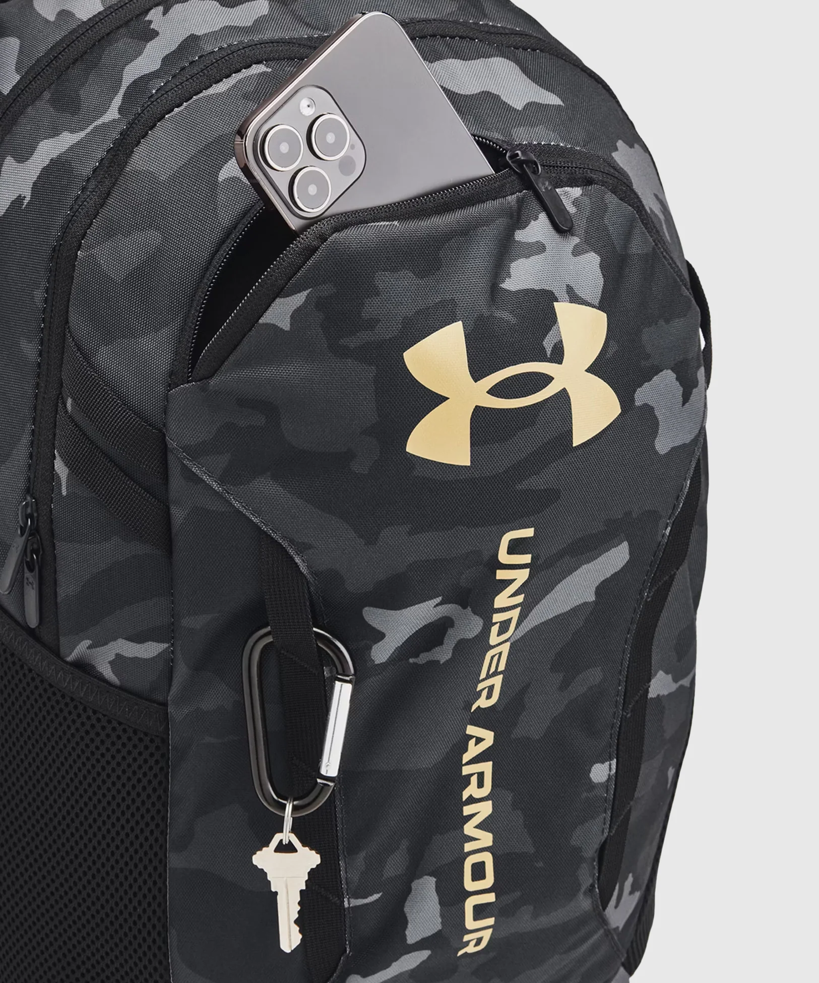Sac À Dos Sport Under Armour Ua Hustle 6.0 - Noir/Or - Image 3