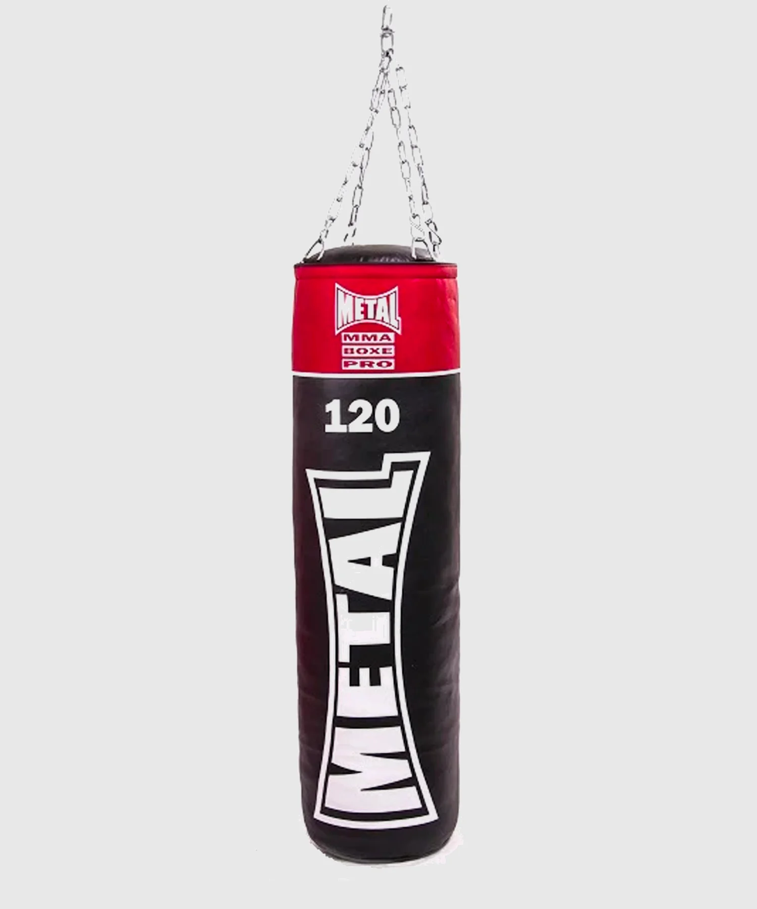 Sac de frappe Metal Boxe PU 120 cm Plein - Noir