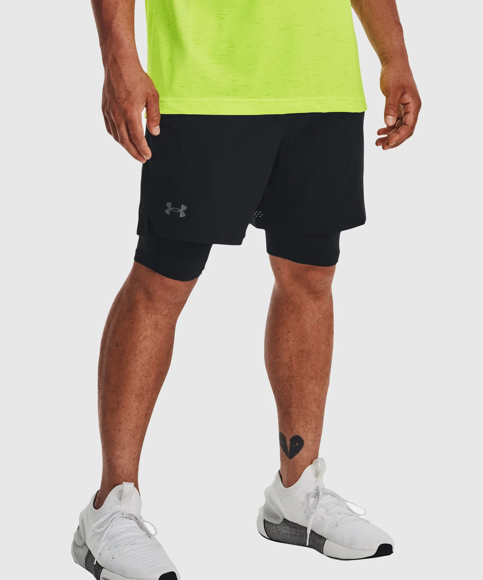 Short 2 En 1 Under Armour Ua Vanish Woven - Noir