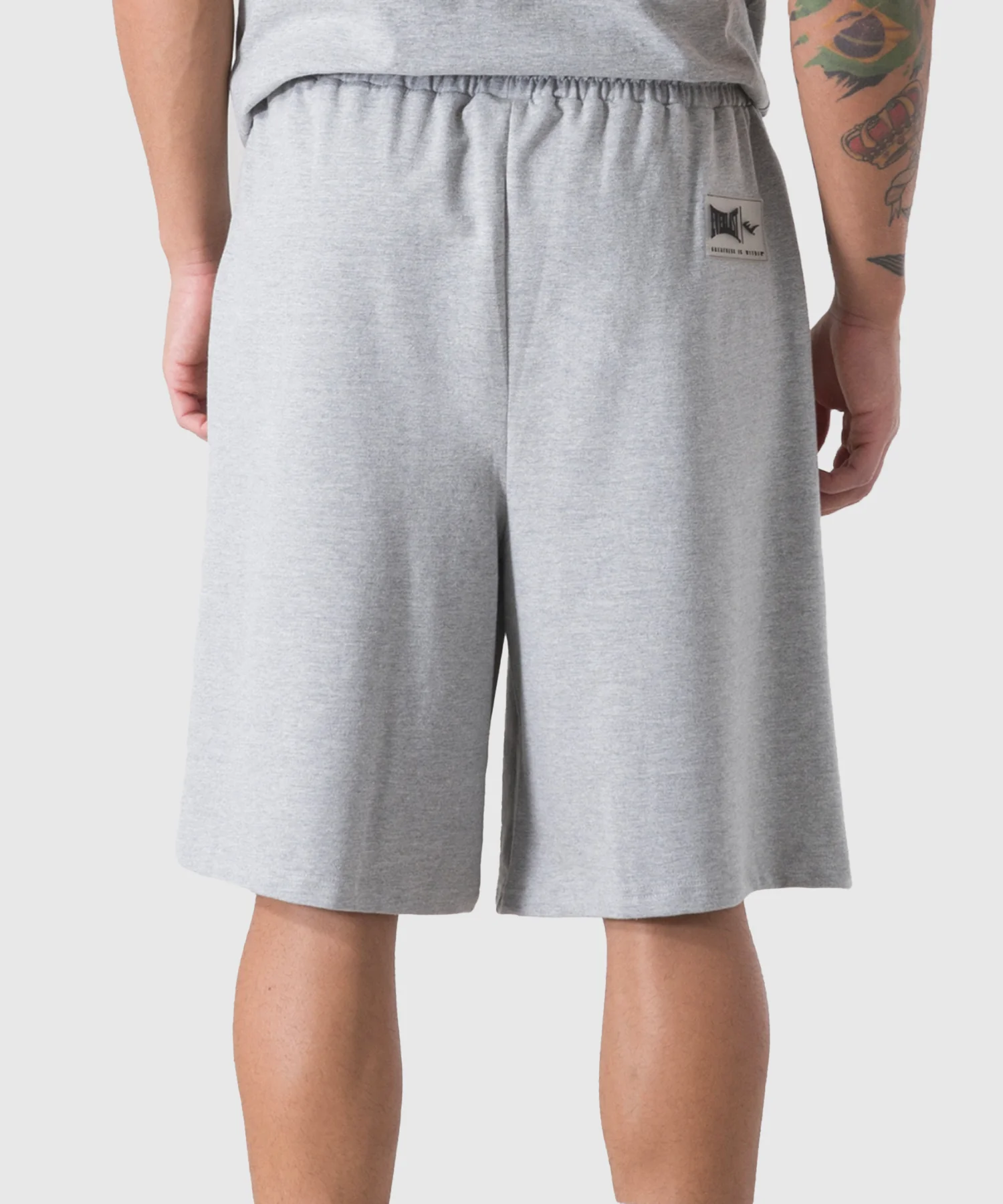 Short de MMA Everlast Coton Classic - Gris Chiné - Image 3