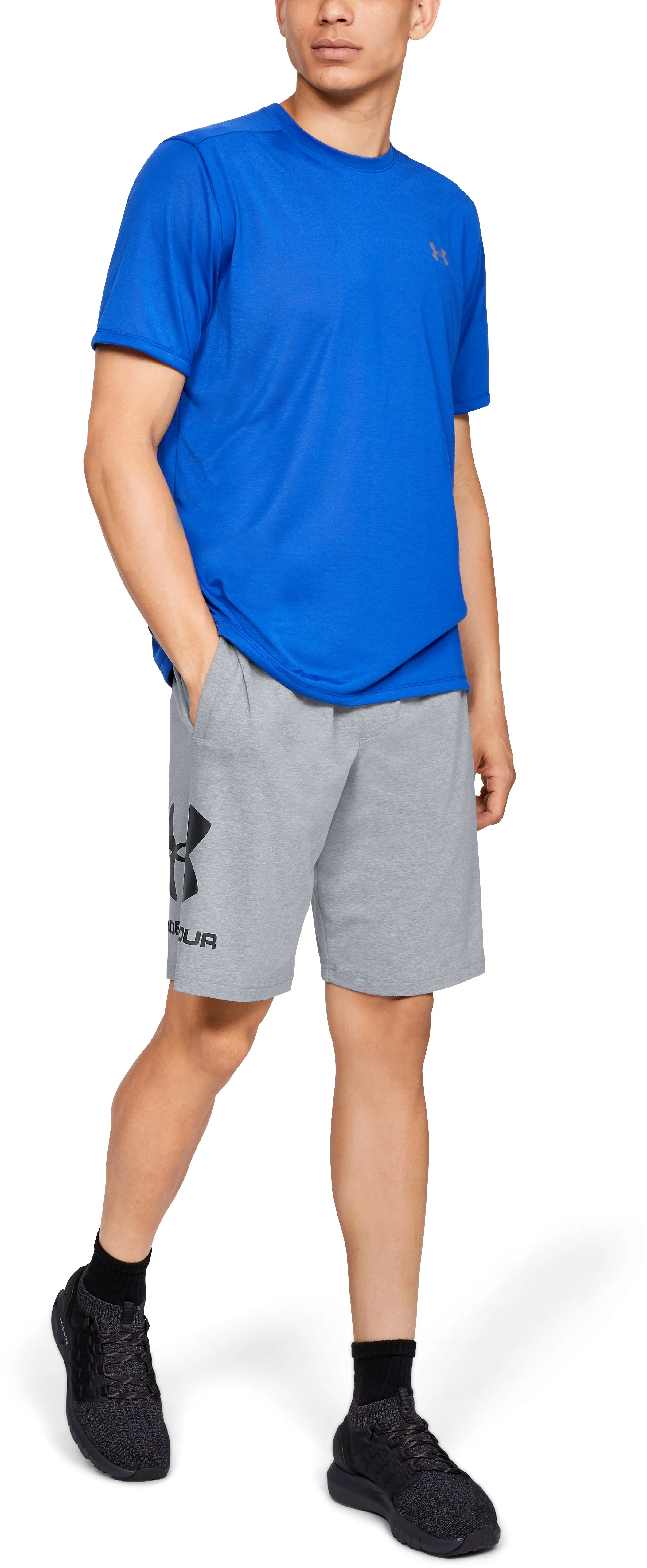 Short Coton Under Armour Sportstyle Graphic - Gris - Image 3