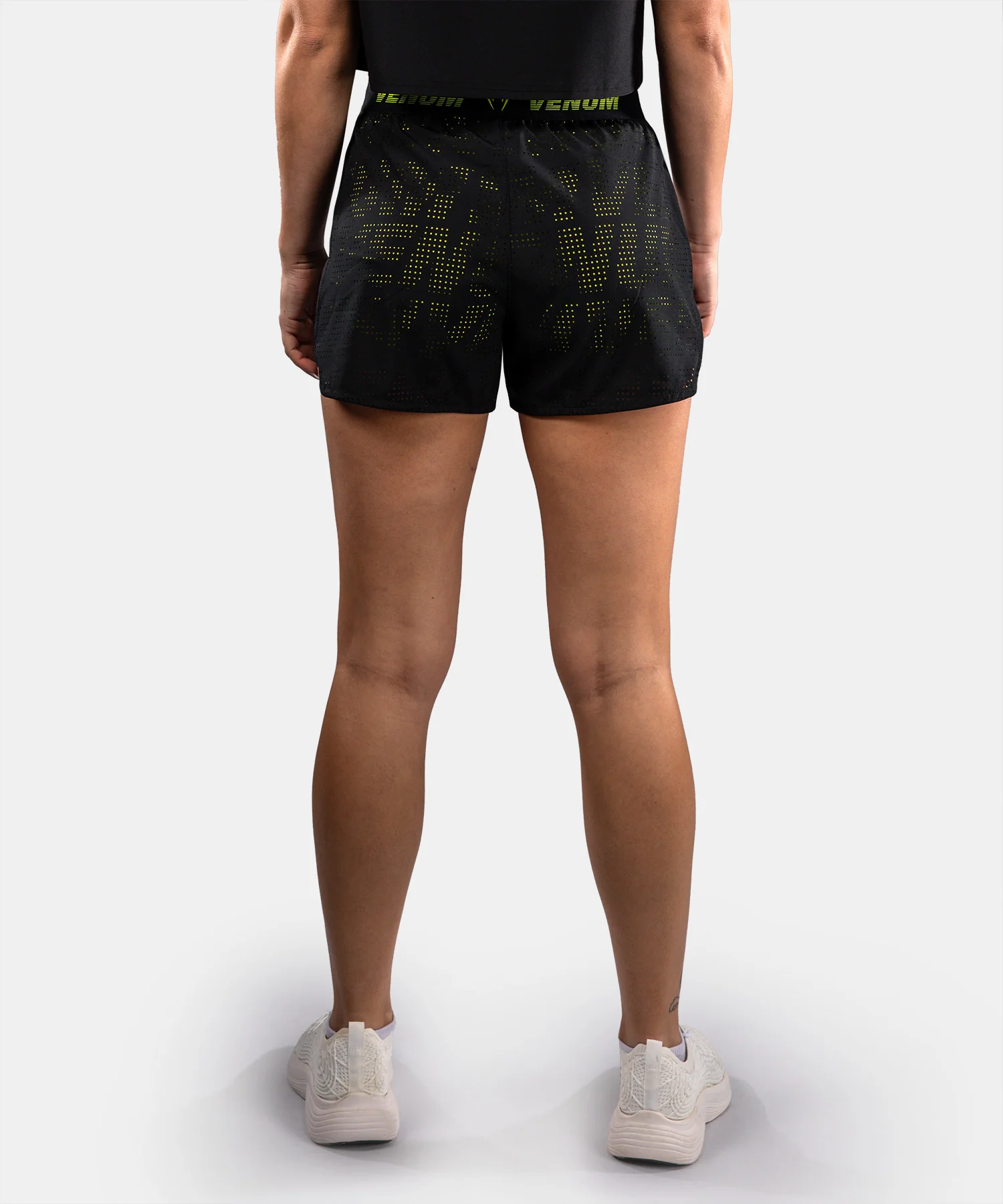 Short d’Entraînement Venum Lazer Pour Femme - Noir/Jaune - Image 2