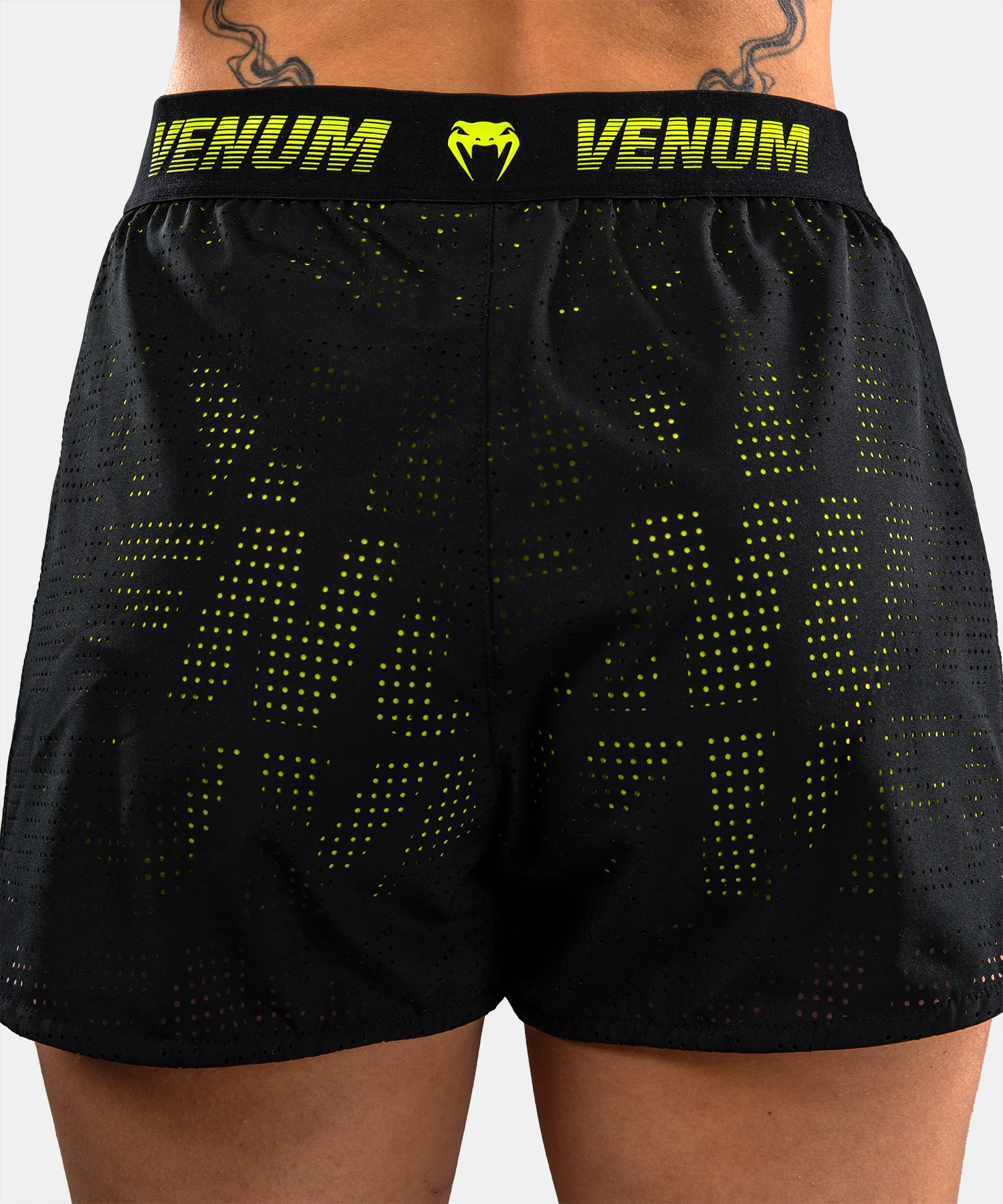 Short d’Entraînement Venum Lazer Pour Femme - Noir/Jaune - Image 5