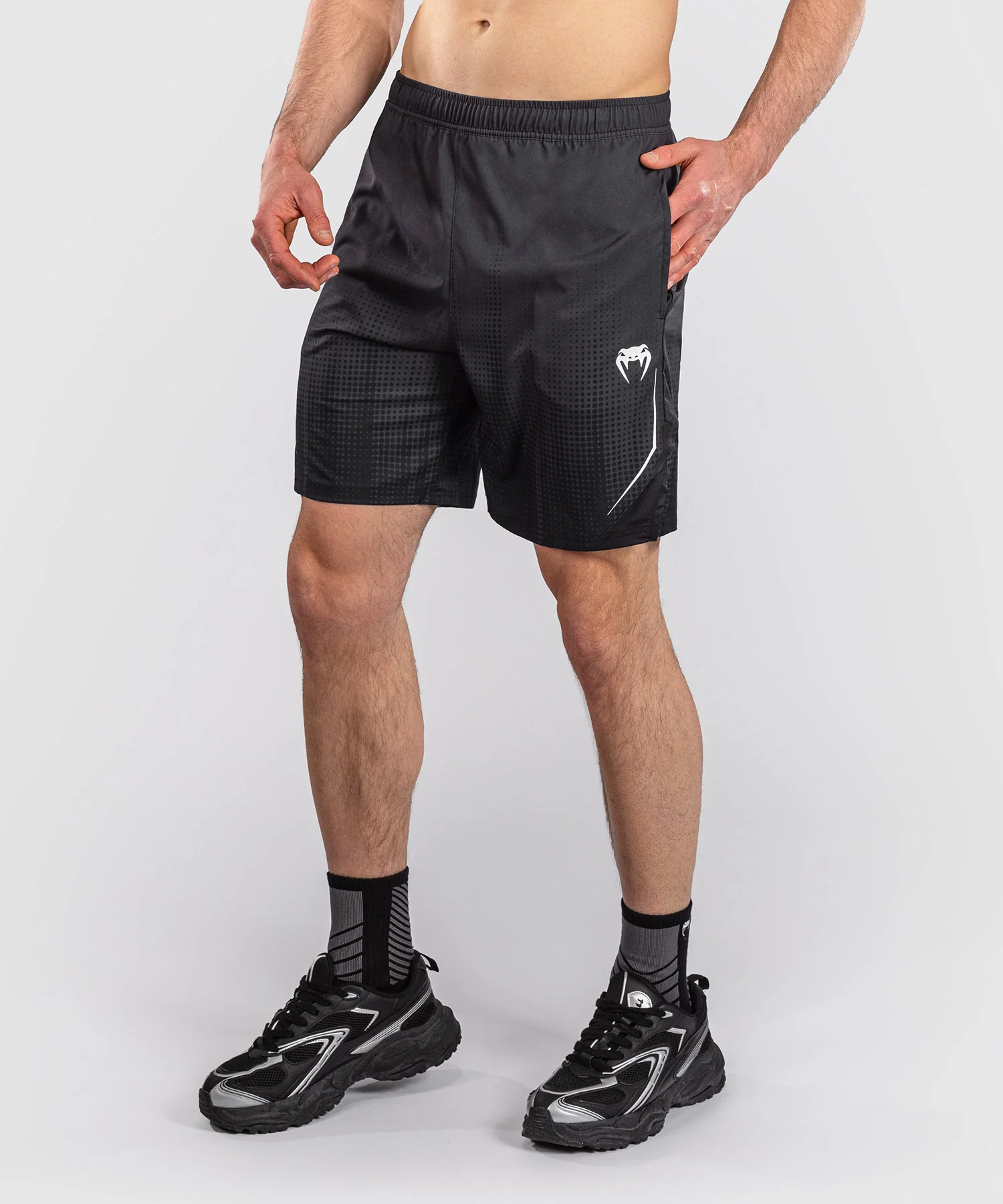 Short d’Entraînement Venum Stealth – Noir/Blanc - Image 2