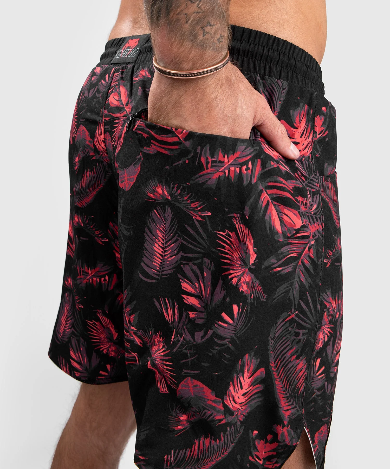 Short de Bain Venum Bali Jungle - Rouge - Image 7
