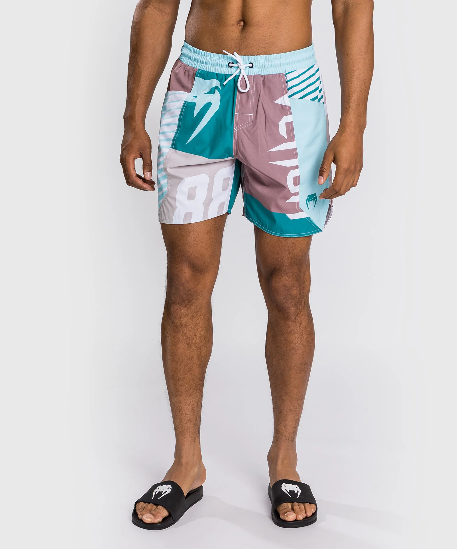 Short De Bain Venum Summer 88 - Clearwater/Bleu Mosaïque