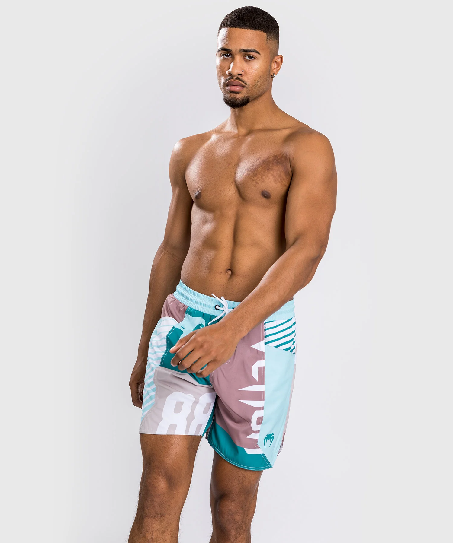 Short De Bain Venum Summer 88 - Clearwater/Bleu Mosaïque - Image 3