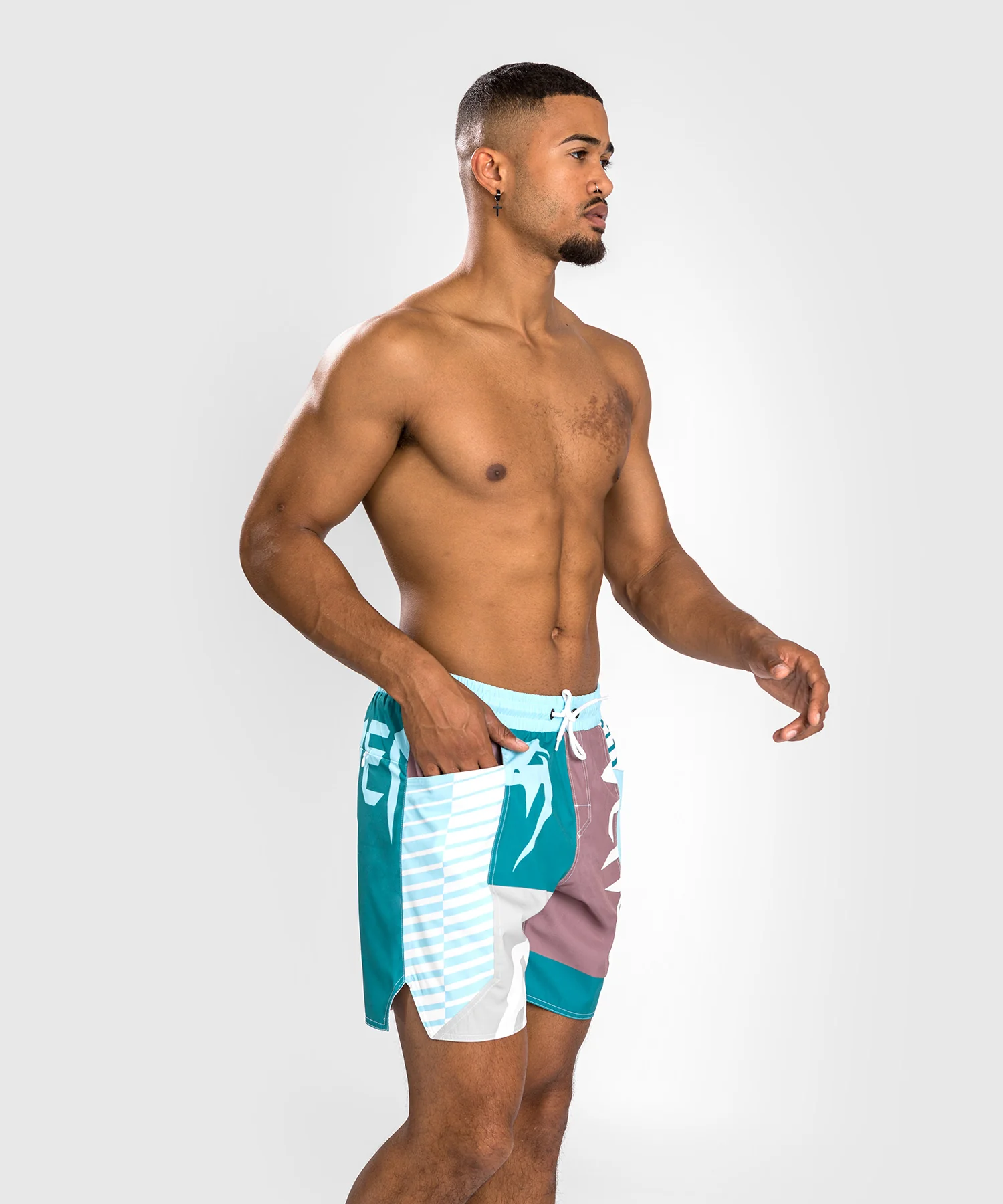 Short De Bain Venum Summer 88 - Clearwater/Bleu Mosaïque - Image 4