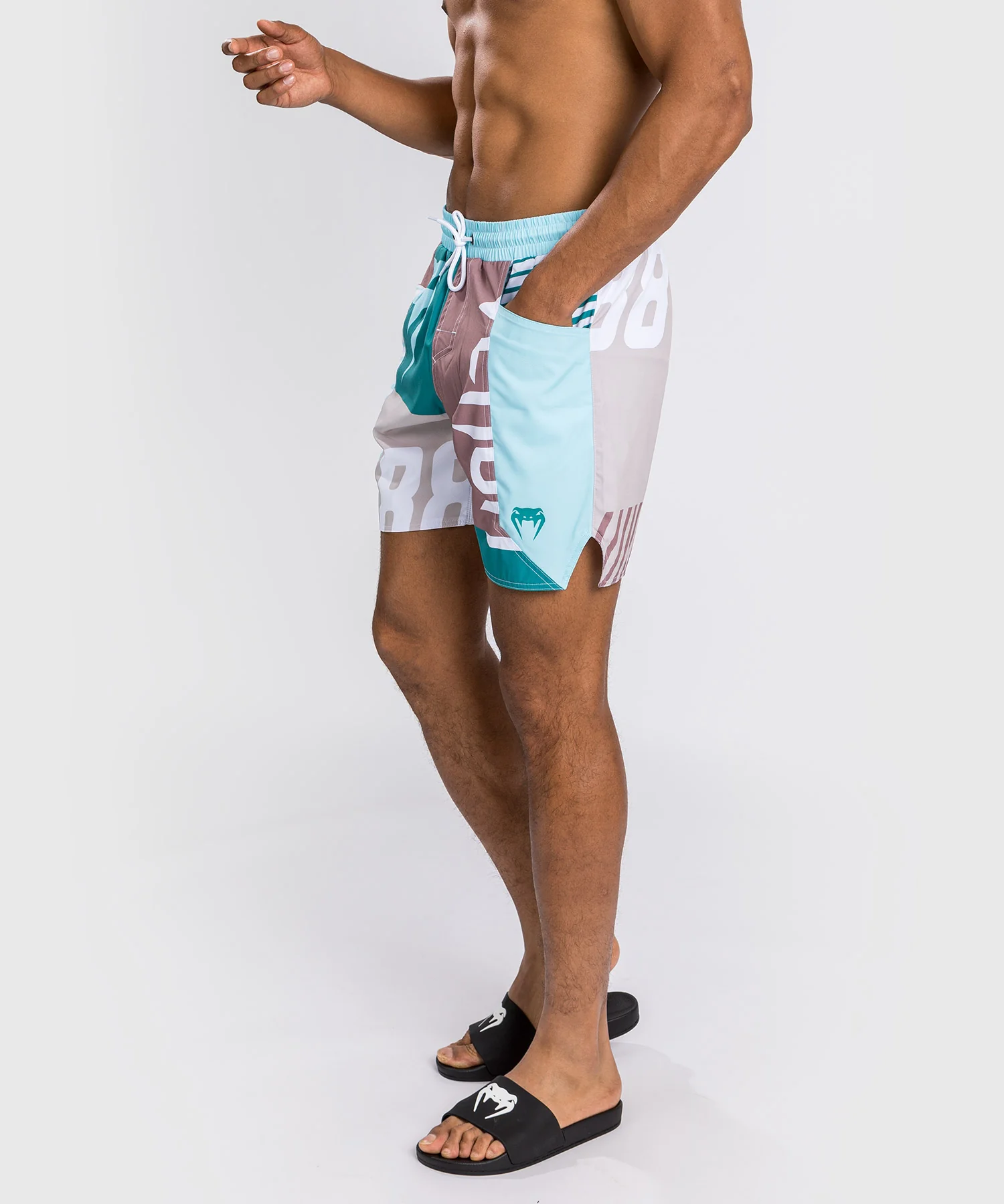 Short De Bain Venum Summer 88 - Clearwater/Bleu Mosaïque - Image 5