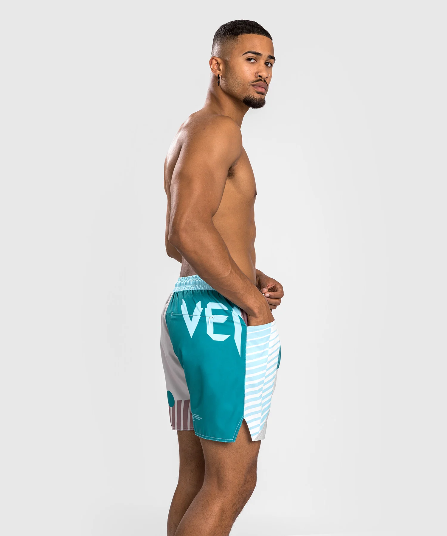 Short De Bain Venum Summer 88 - Clearwater/Bleu Mosaïque - Image 7