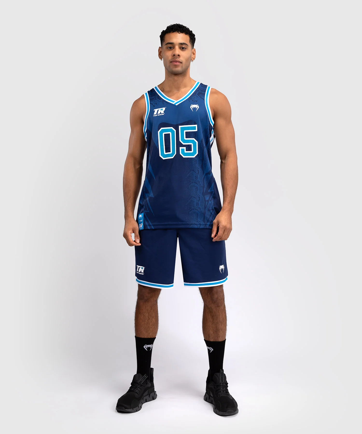 Short de Basket Venum x Top Rank Original pour Hommes - Bleu Marine - Image 5