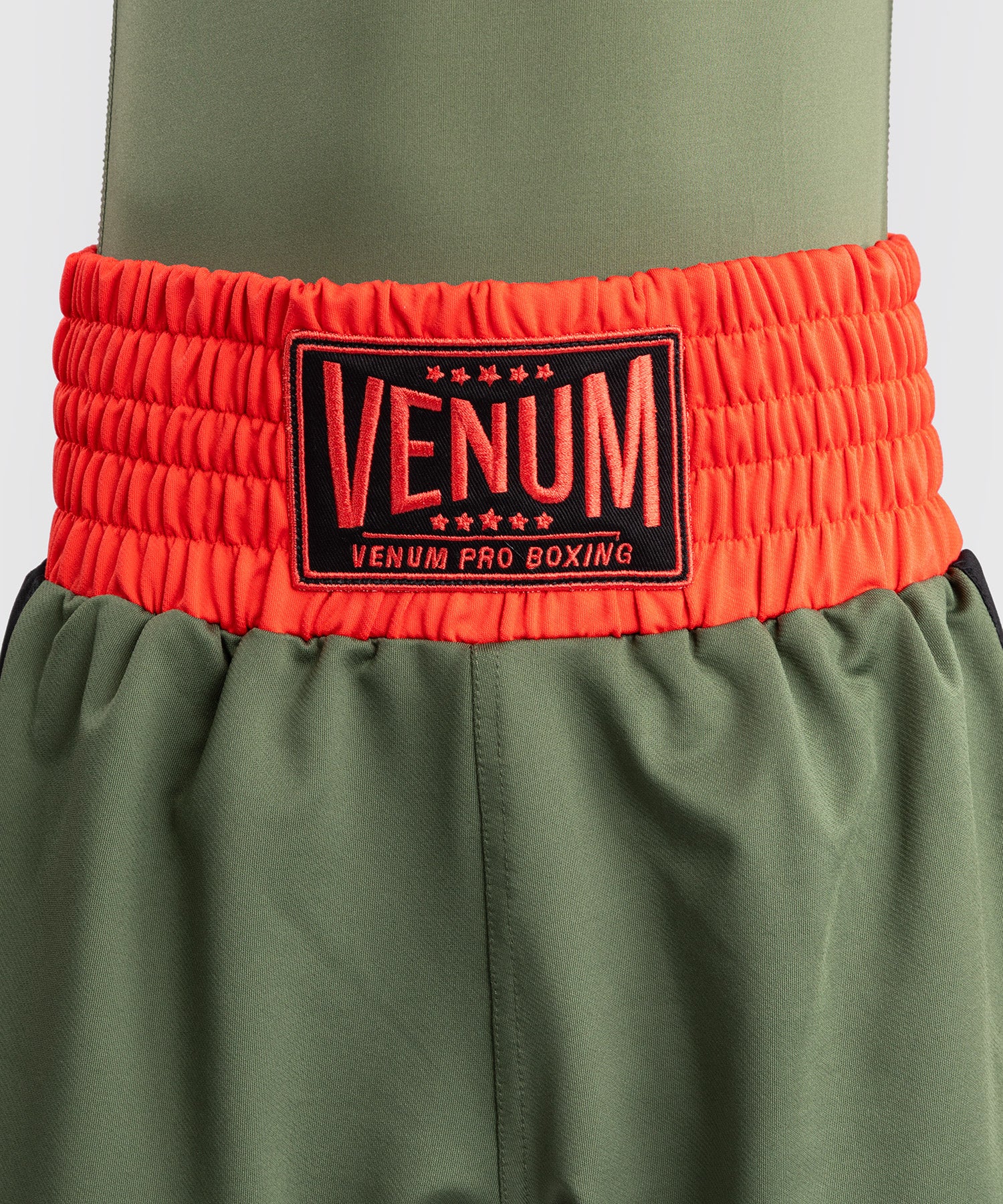Short de Boxe pour Enfants Venum Classic - Vert militaire/Orange - Image 6