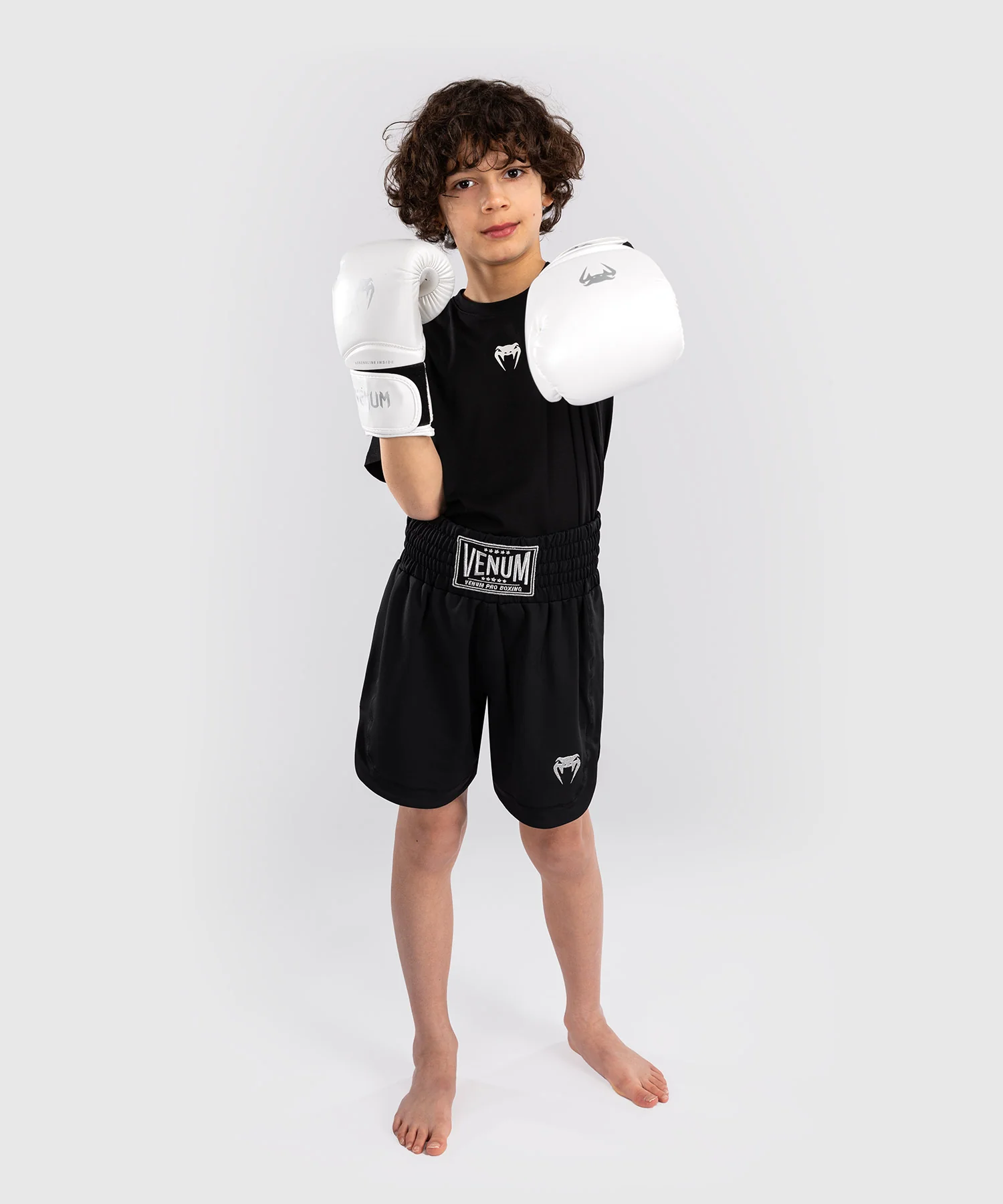 Short de boxe pour Enfants Venum Classic - Noir - Image 3