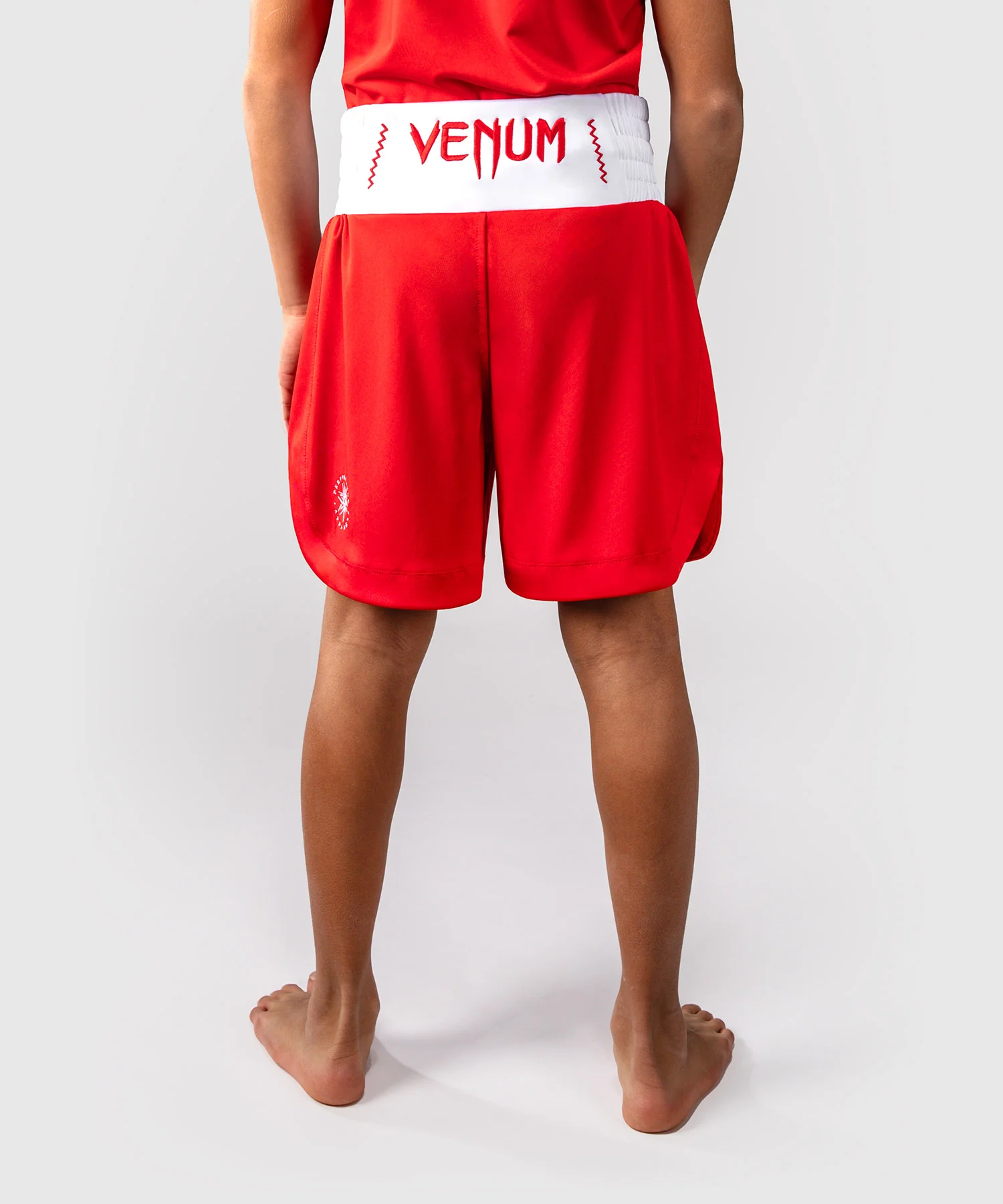 Short de Boxe Venum Classic Pour Enfants – Rouge Feu - Image 3