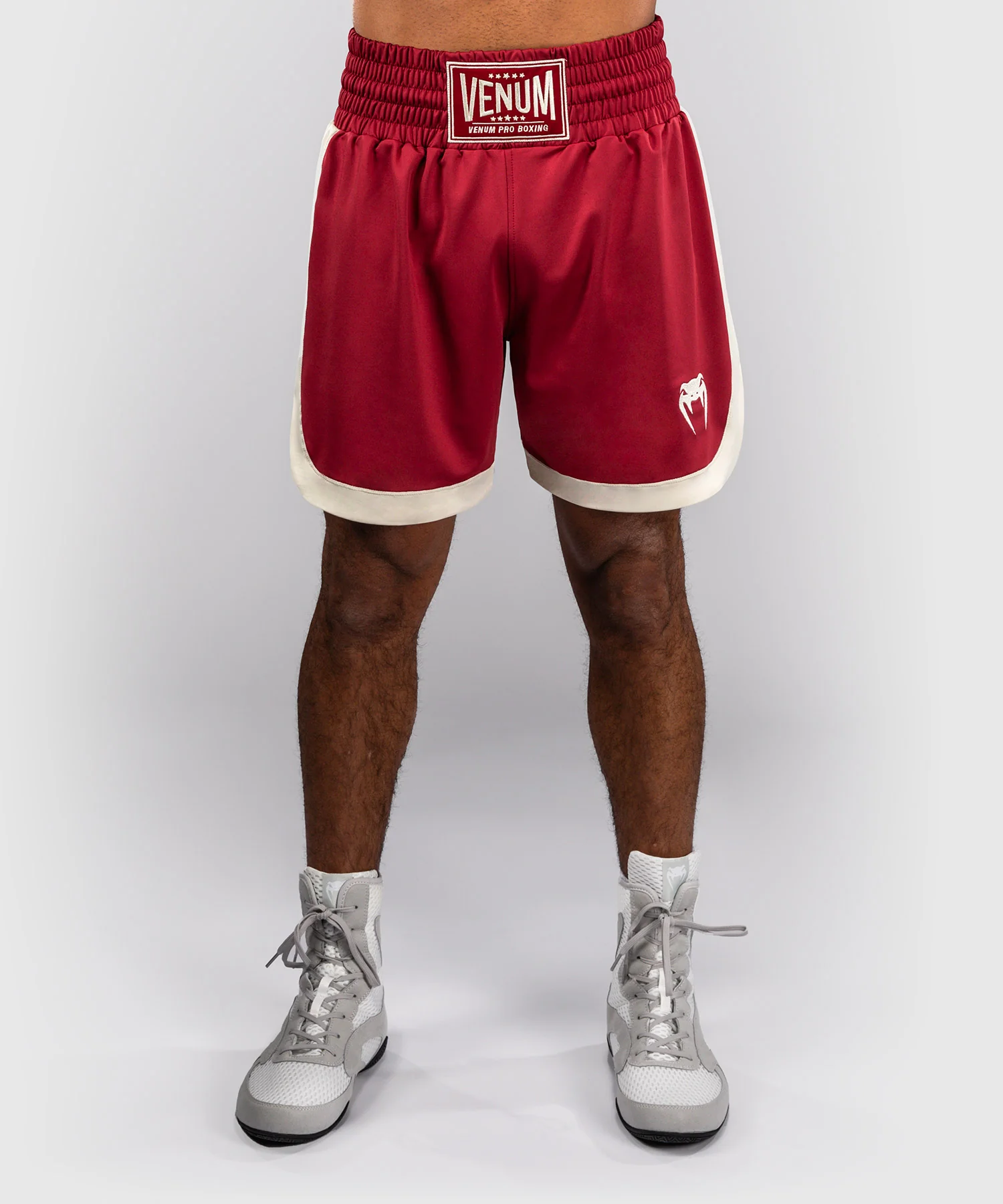 Short de boxe Venum Classic – Rouge Rubis/Ivoire