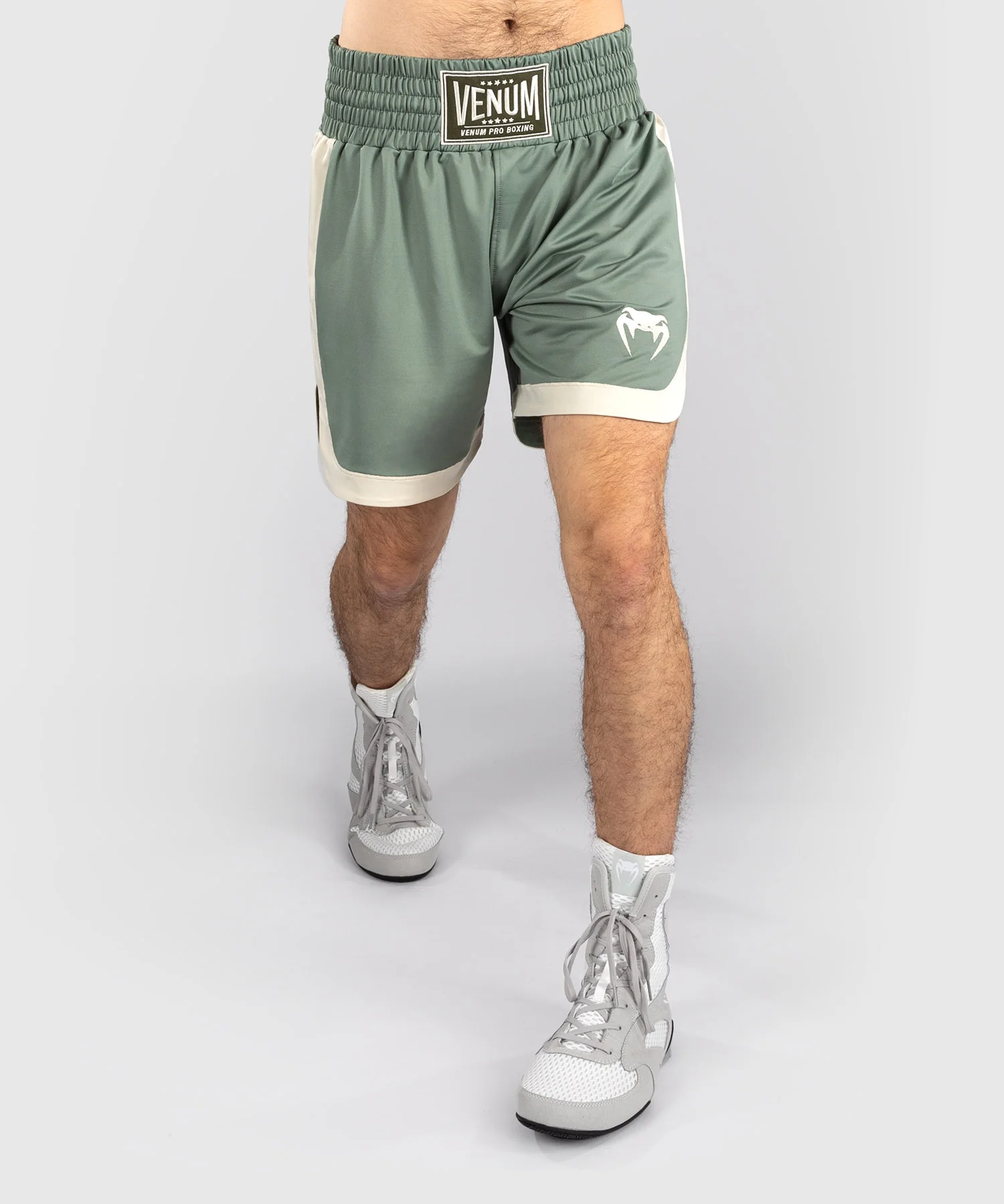 Short de boxe Venum Classic - Vert d'eau/Ivoire - Image 3