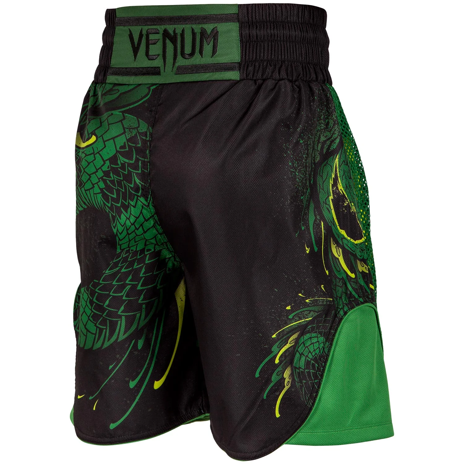 Short de Boxe Venum Green Viper - Noir/Vert - Image 3