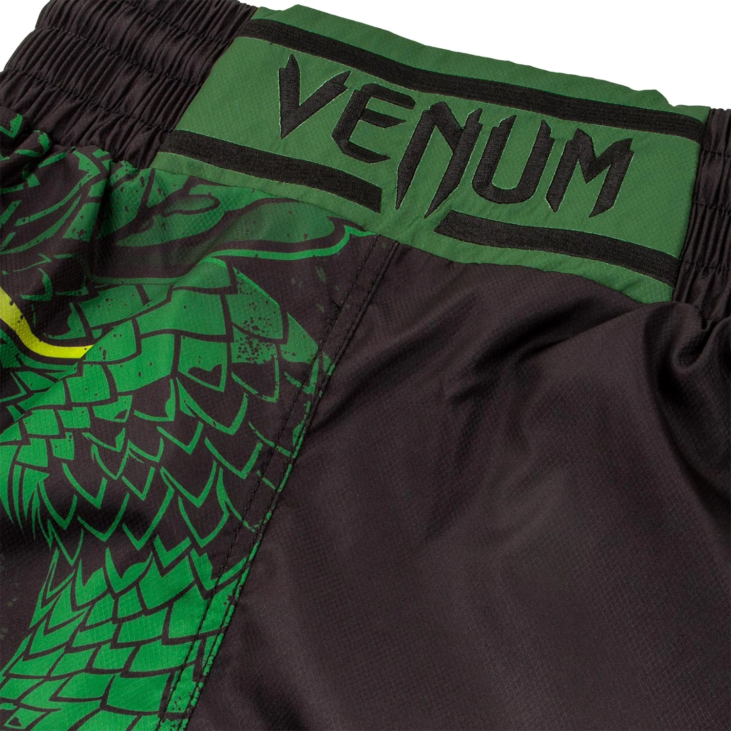 Short de Boxe Venum Green Viper - Noir/Vert - Image 5