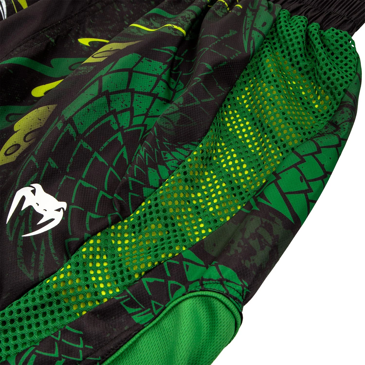 Short de Boxe Venum Green Viper - Noir/Vert - Image 7