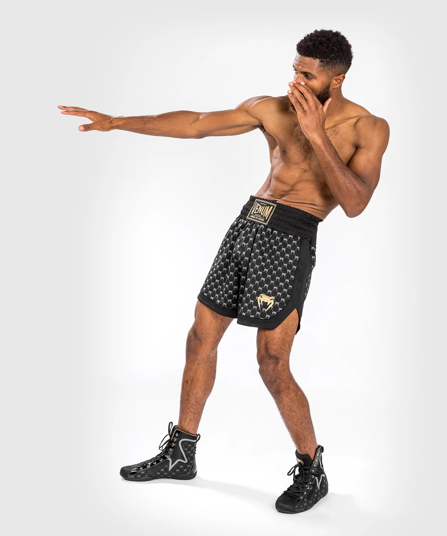 Short de Boxe Venum Monogram - Noir - Image 4