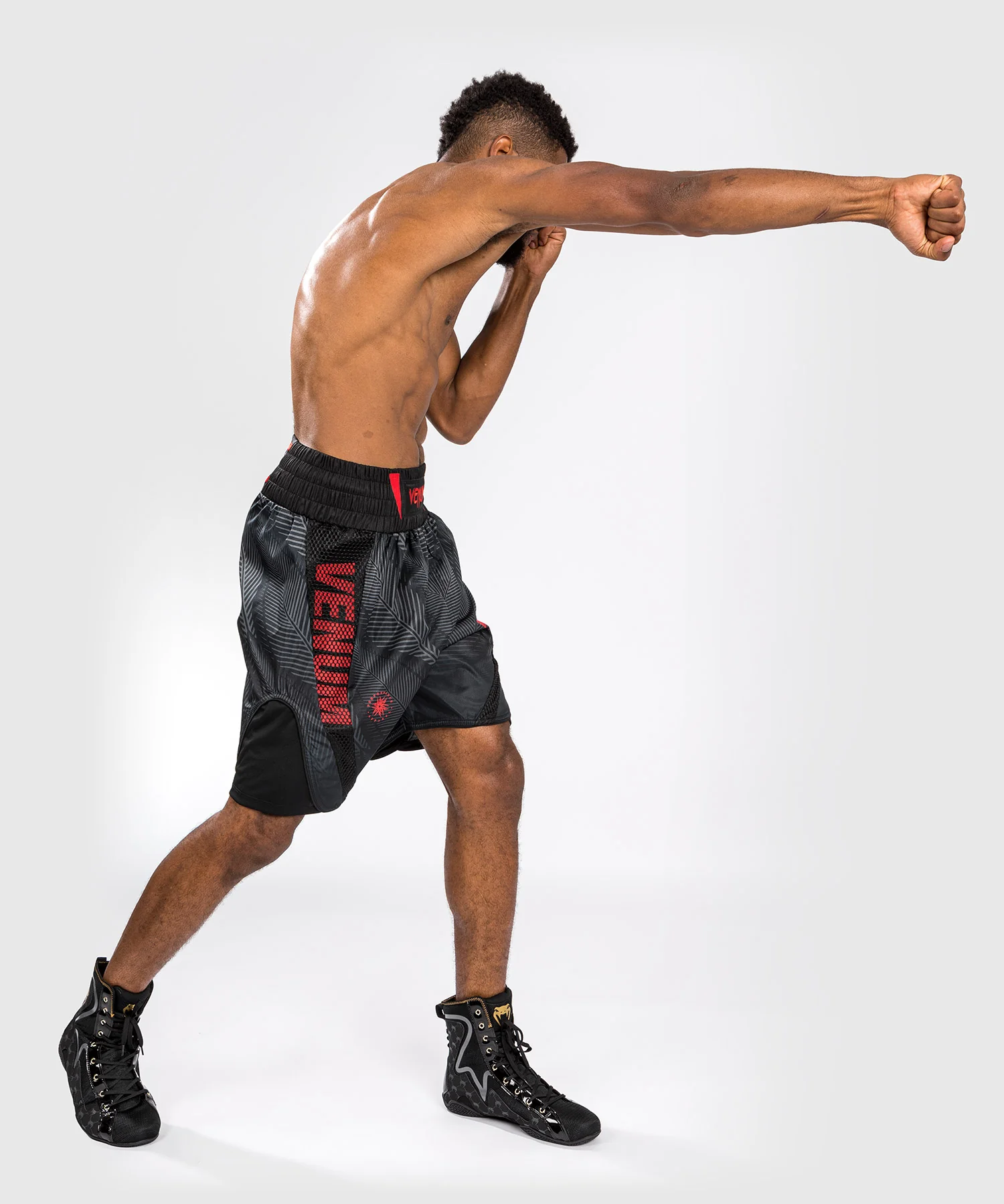 Short de Boxe Venum Phantom - Noir/Rouge - Image 6