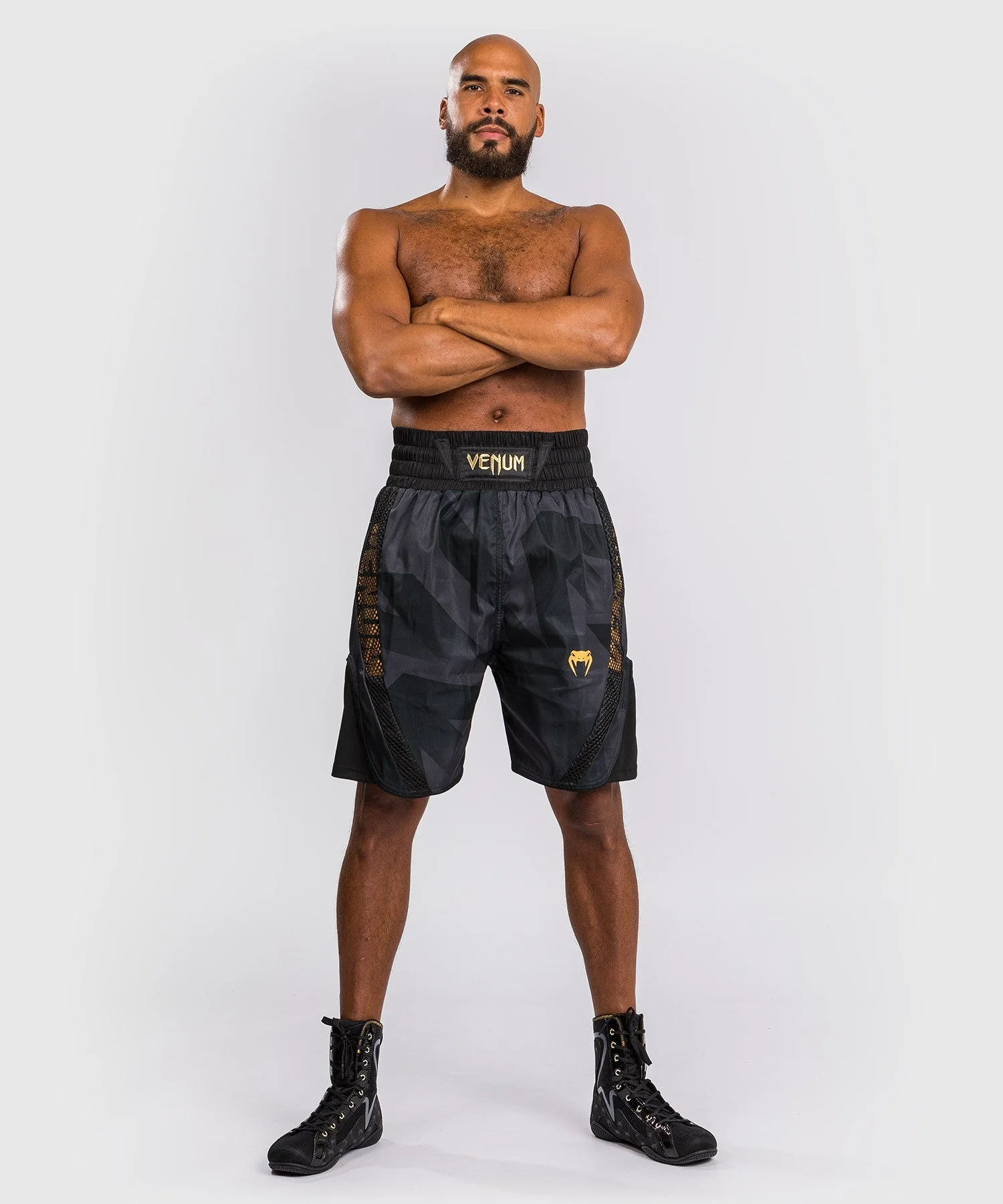 Short de Boxe Venum Razor - Noir/Or - Image 2