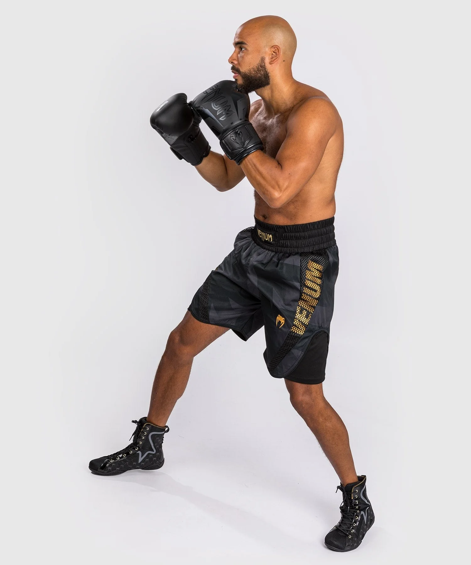 Short de Boxe Venum Razor - Noir/Or - Image 3