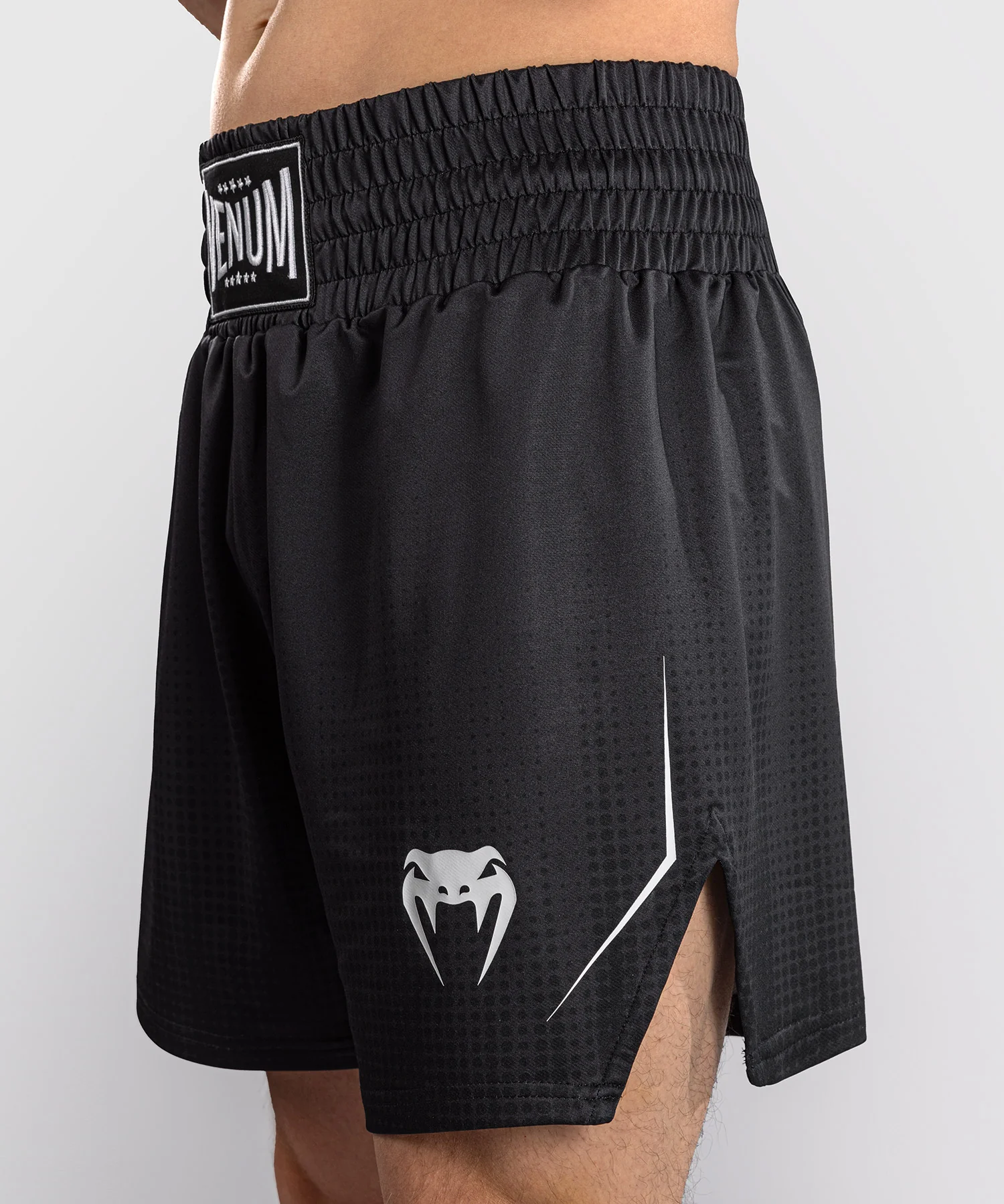 Short de Boxe Venum Stealth – Noir/Blanc - Image 2