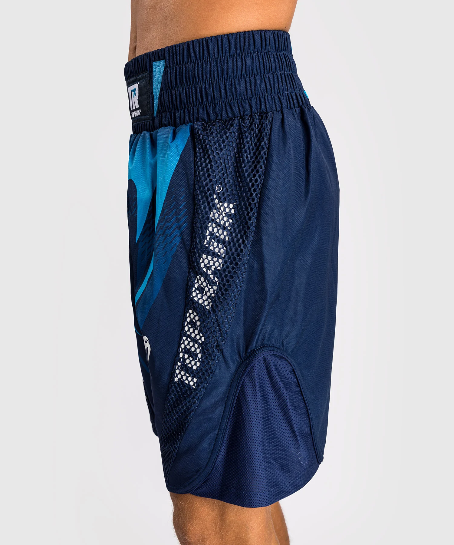 Short de Boxe Venum x Top Rank Original pour Hommes - Bleu Marine - Image 2