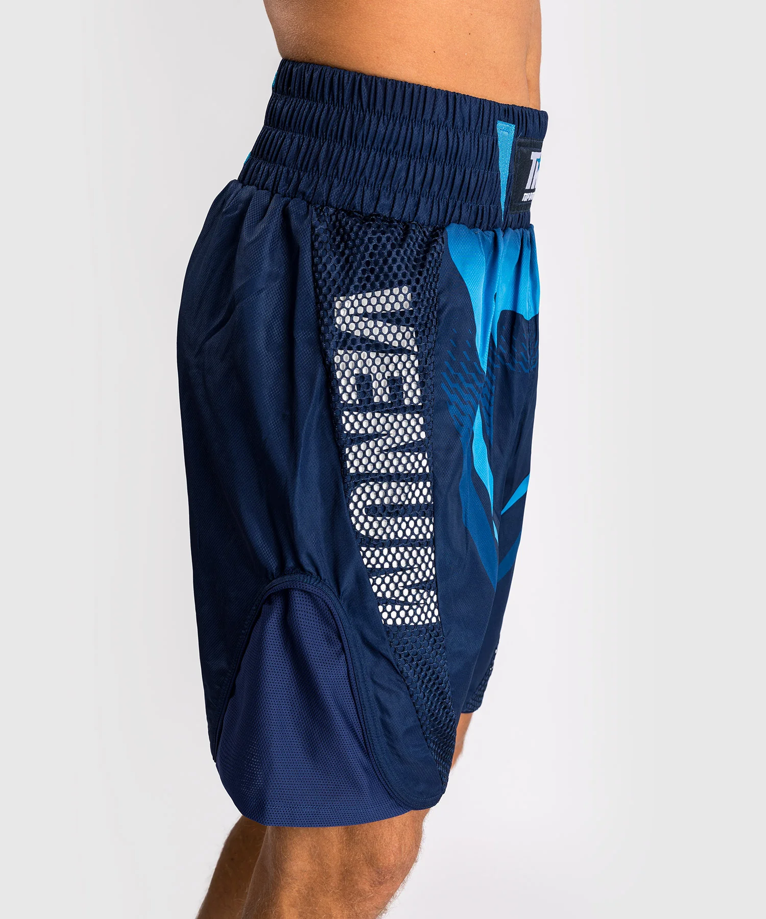 Short de Boxe Venum x Top Rank Original pour Hommes - Bleu Marine - Image 3