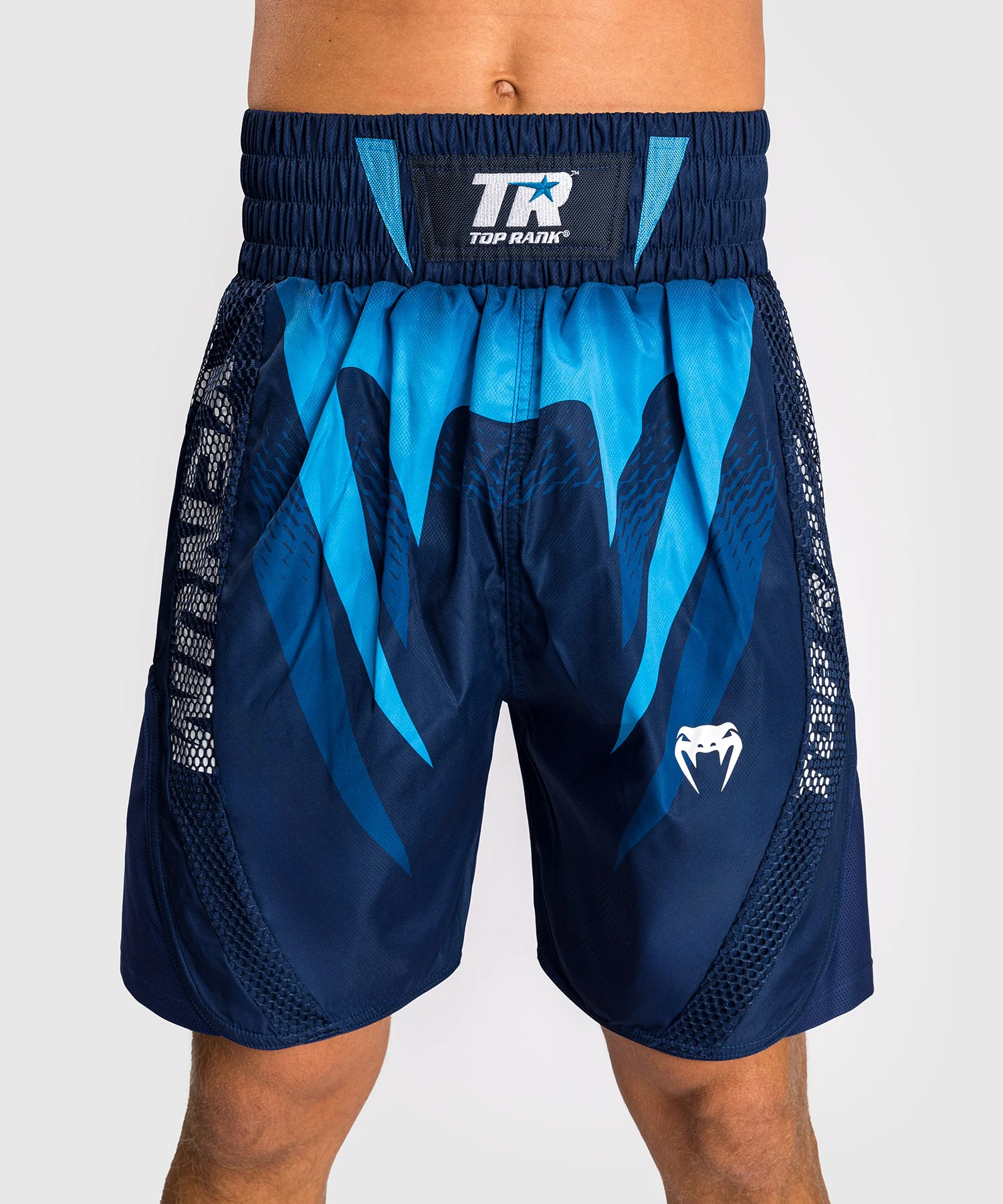 Short de Boxe Venum x Top Rank Original pour Hommes - Bleu Marine - Image 5