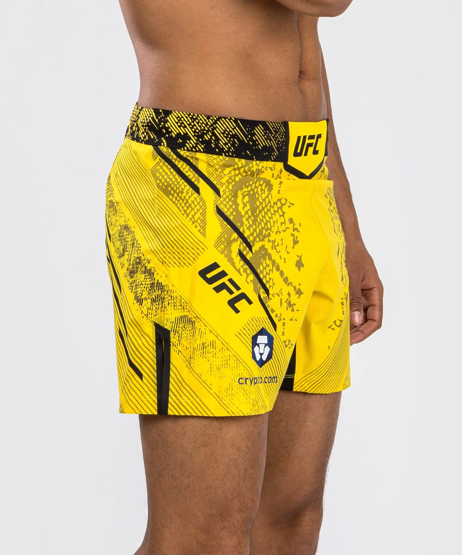 Short de combat Coupe courte pour Hommes UFC Adrenaline by Venum Authentic Fight Night - Jaune - Image 3