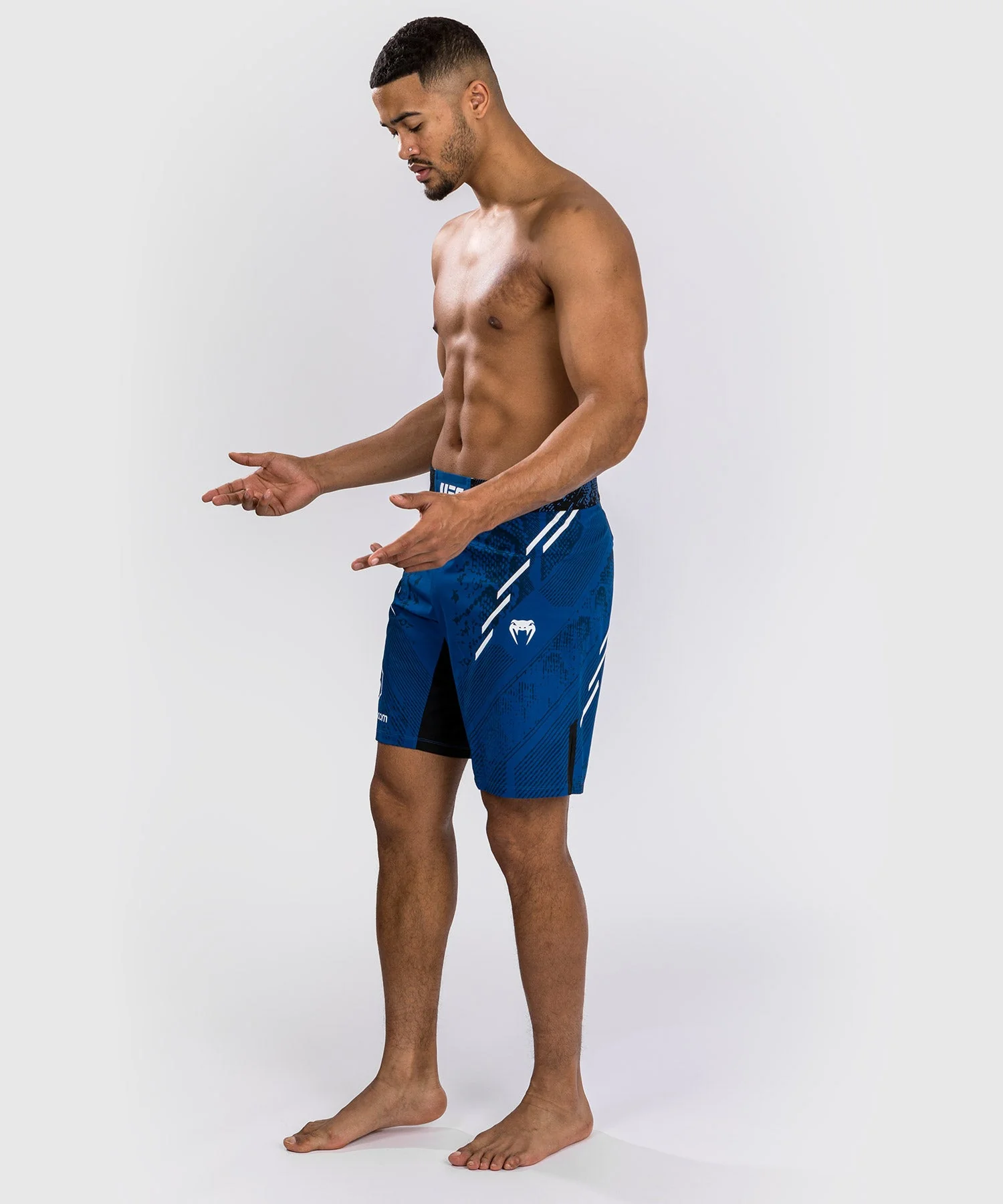 Shorts de combat Coupe longue pour Hommes UFC Adrenaline by Venum Authentic Fight Night - Bleu - Image 5