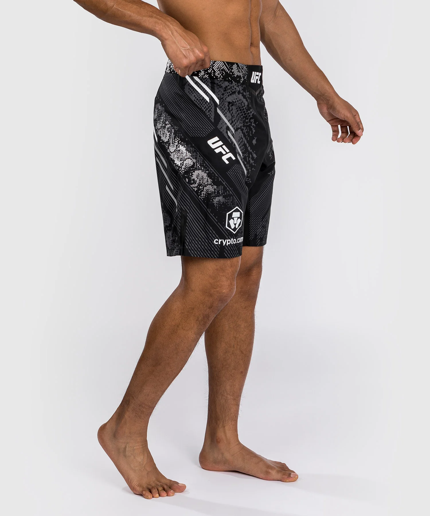 Shorts de combat Coupe longue pour Hommes UFC Adrenaline by Venum Authentic Fight Night - Noir - Image 3
