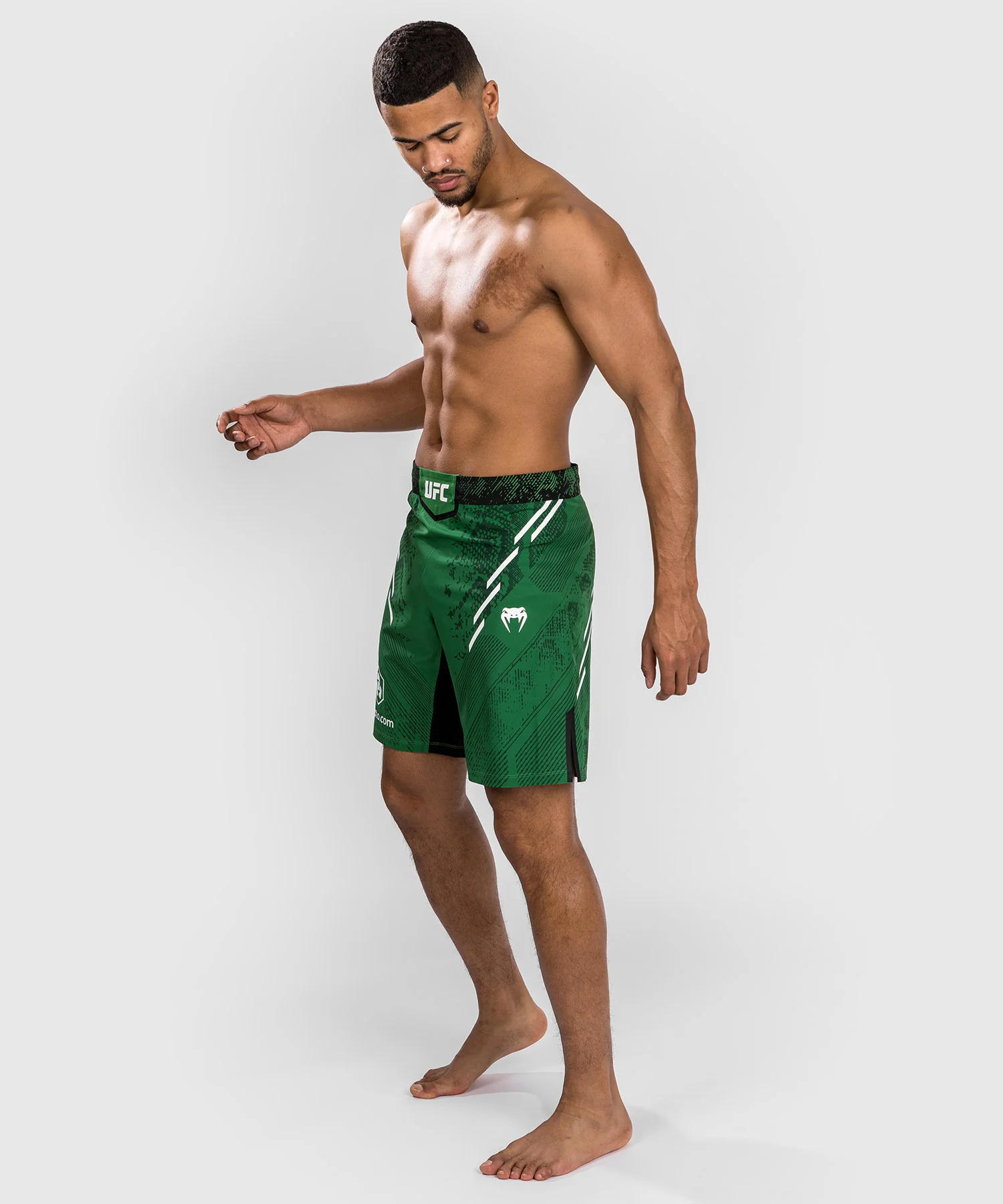 Shorts de combat Coupe longue pour Hommes UFC Adrenaline by Venum Authentic Fight Night - Vert - Image 5