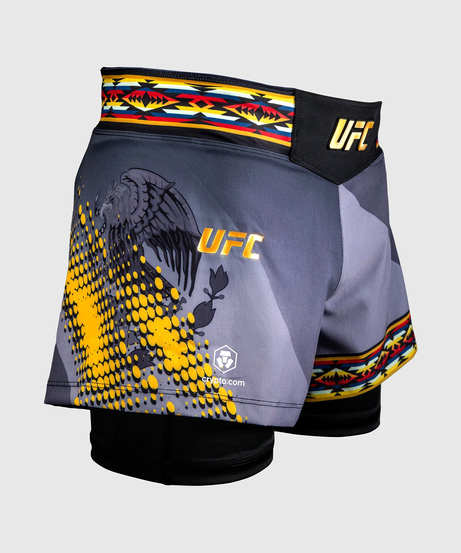 Short de combat court pour femmes UFC Unrivaled by Venum Julianna Peña - Noir - Image 2