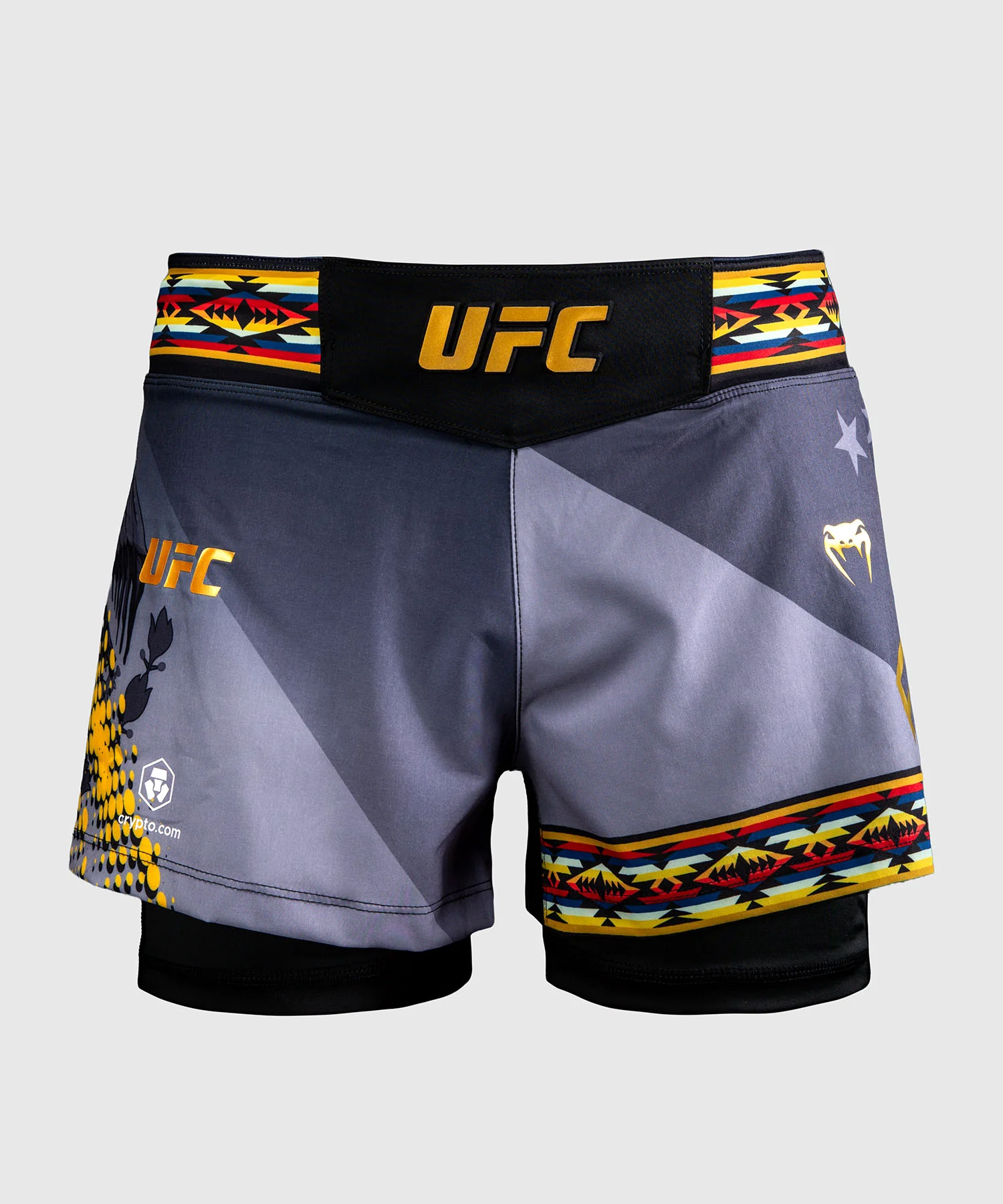 Short de combat court pour femmes UFC Unrivaled by Venum Julianna Peña - Noir - Image 4