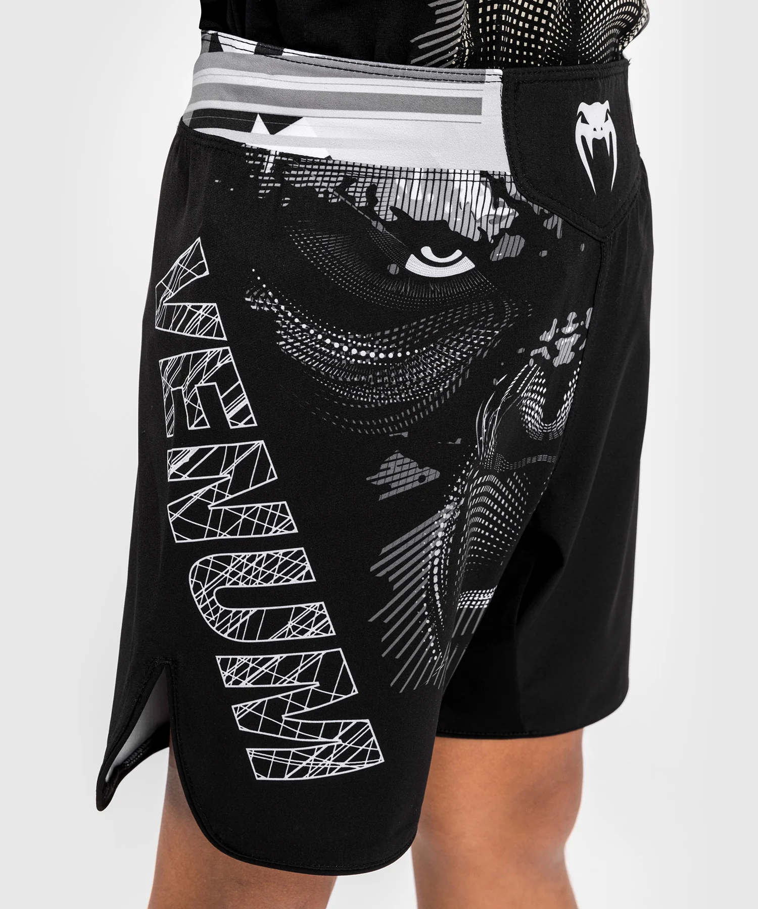 Short de combat Kids Venum Gorilla Jungle  - Noir/Blanc - Image 4