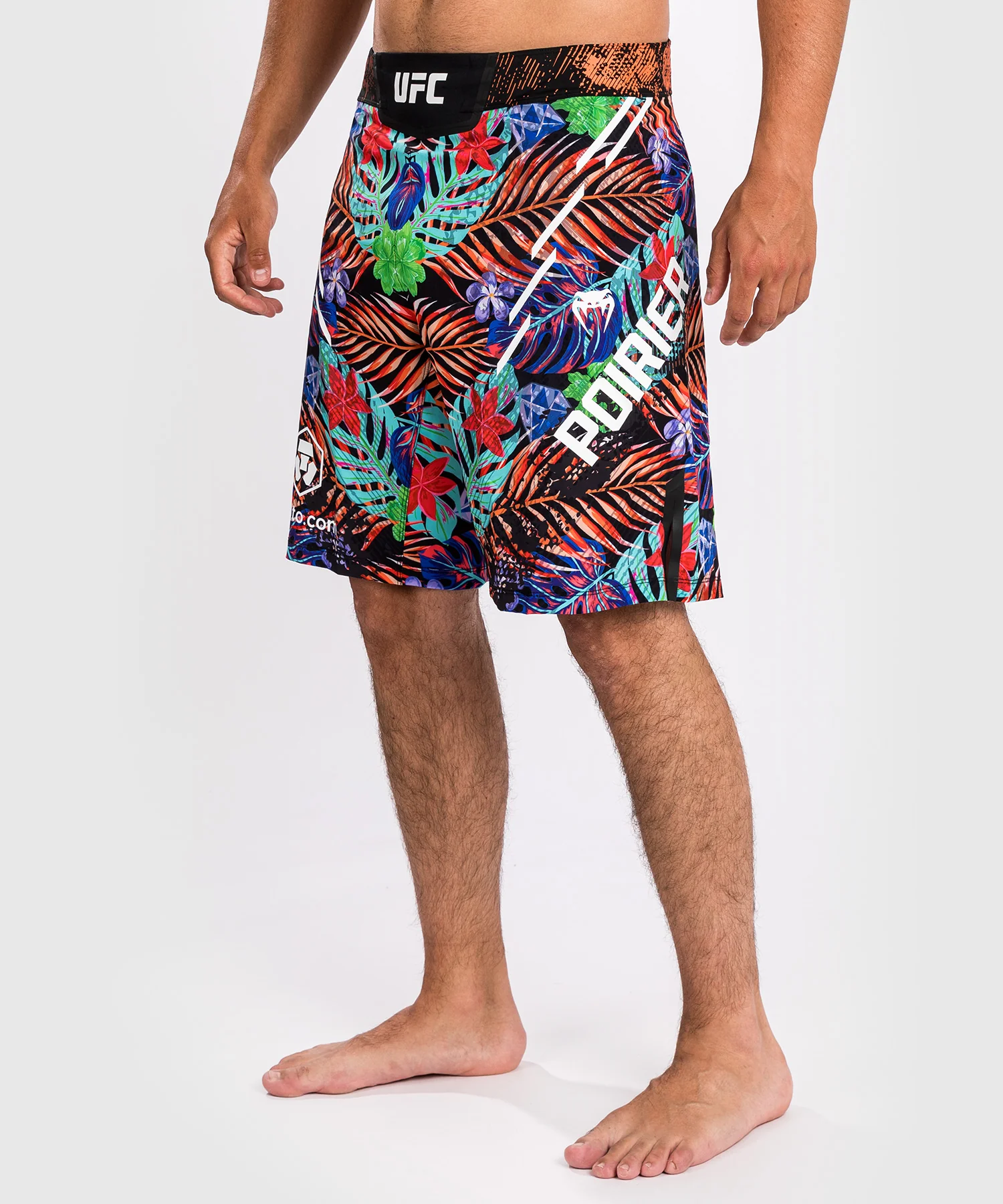 Short de Combat coupe longue pour Hommes UFC Unrivaled by Venum Dustin Poirier - Bleu