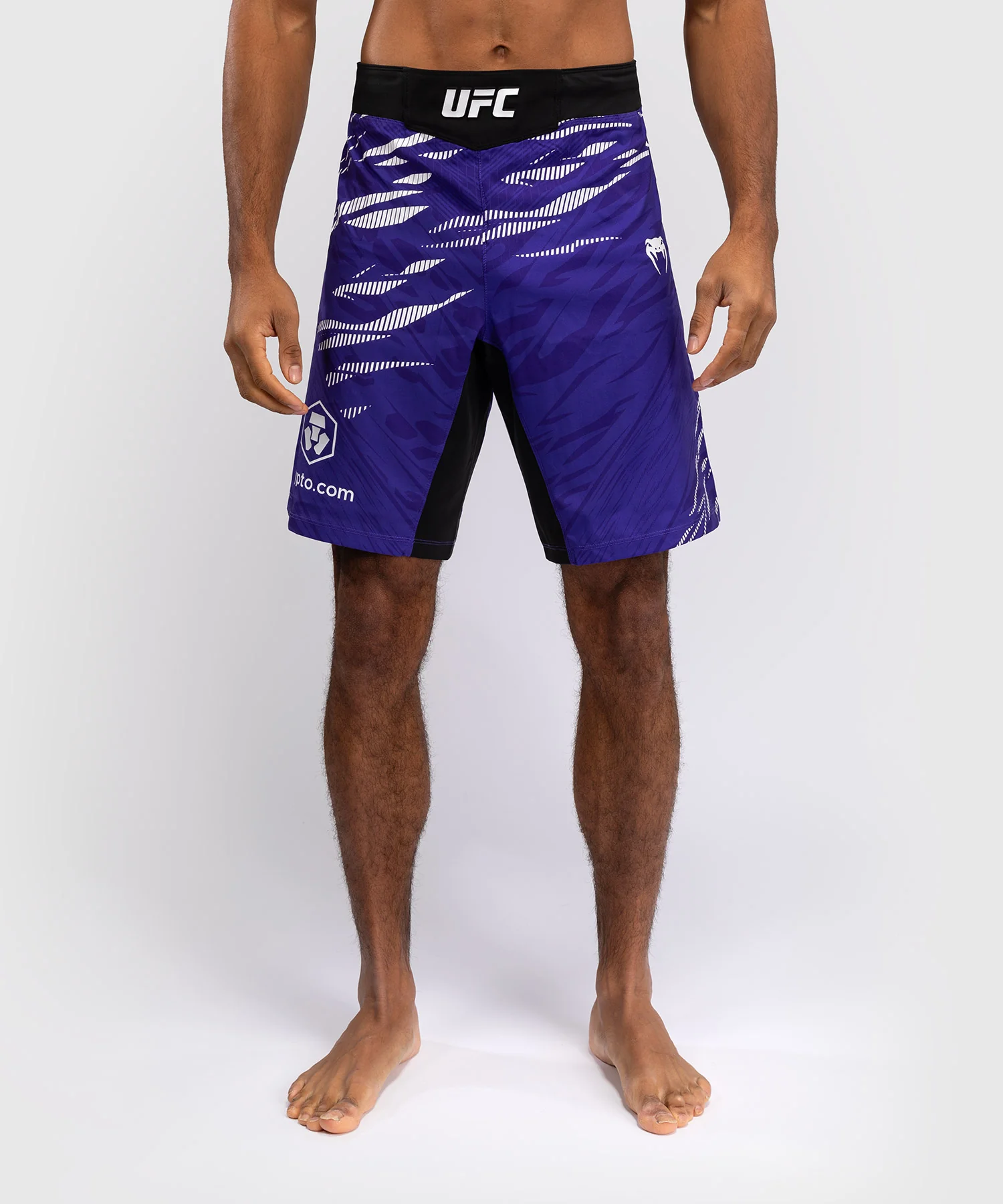 Short de Combat pour Hommes UFC Fusion by Venum Authentic Fight Night - Coupe Longue - Violet - Image 2