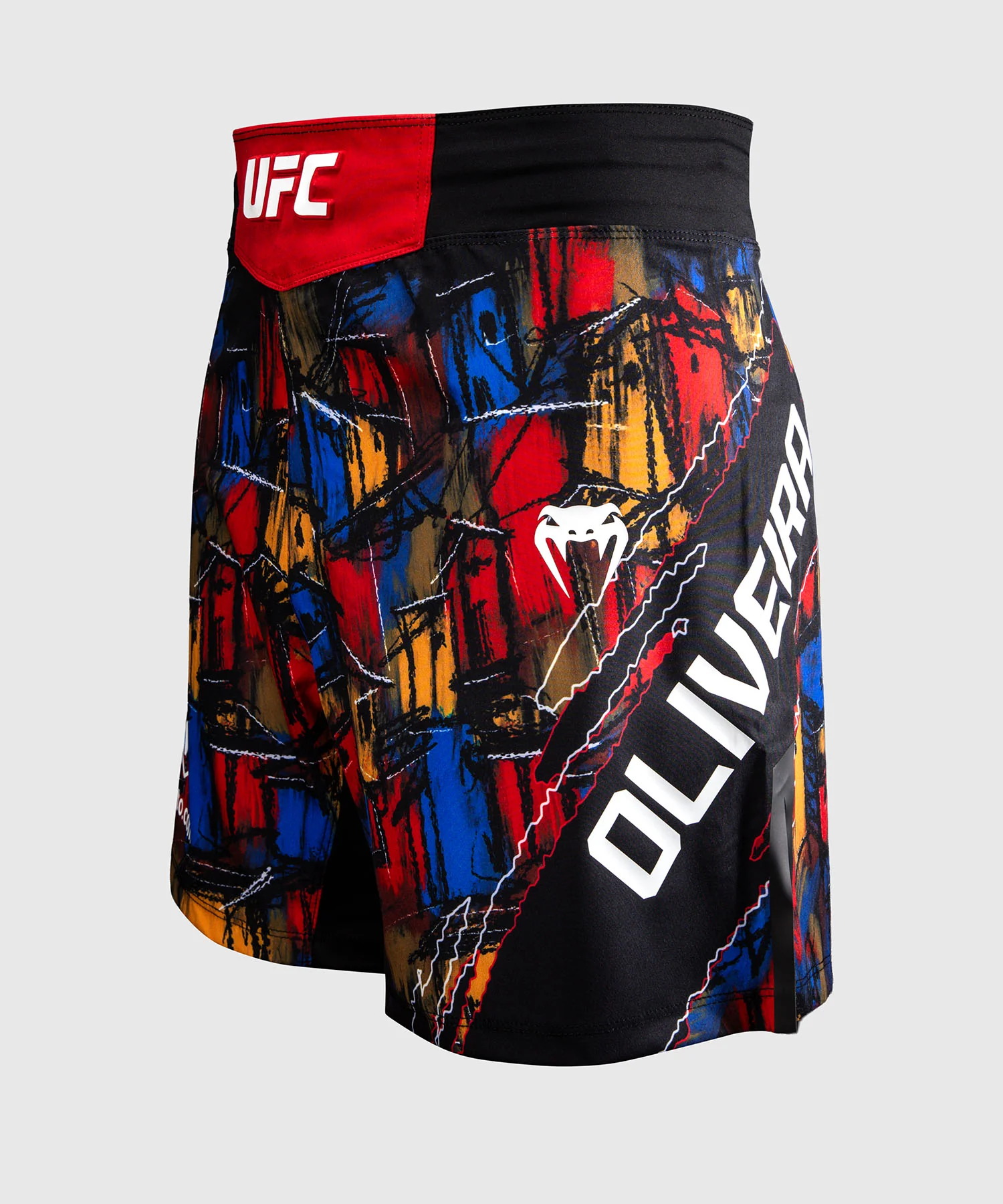 Short de combat pour Hommes UFC Unrivaled by Venum Charles Oliveira - Rouge