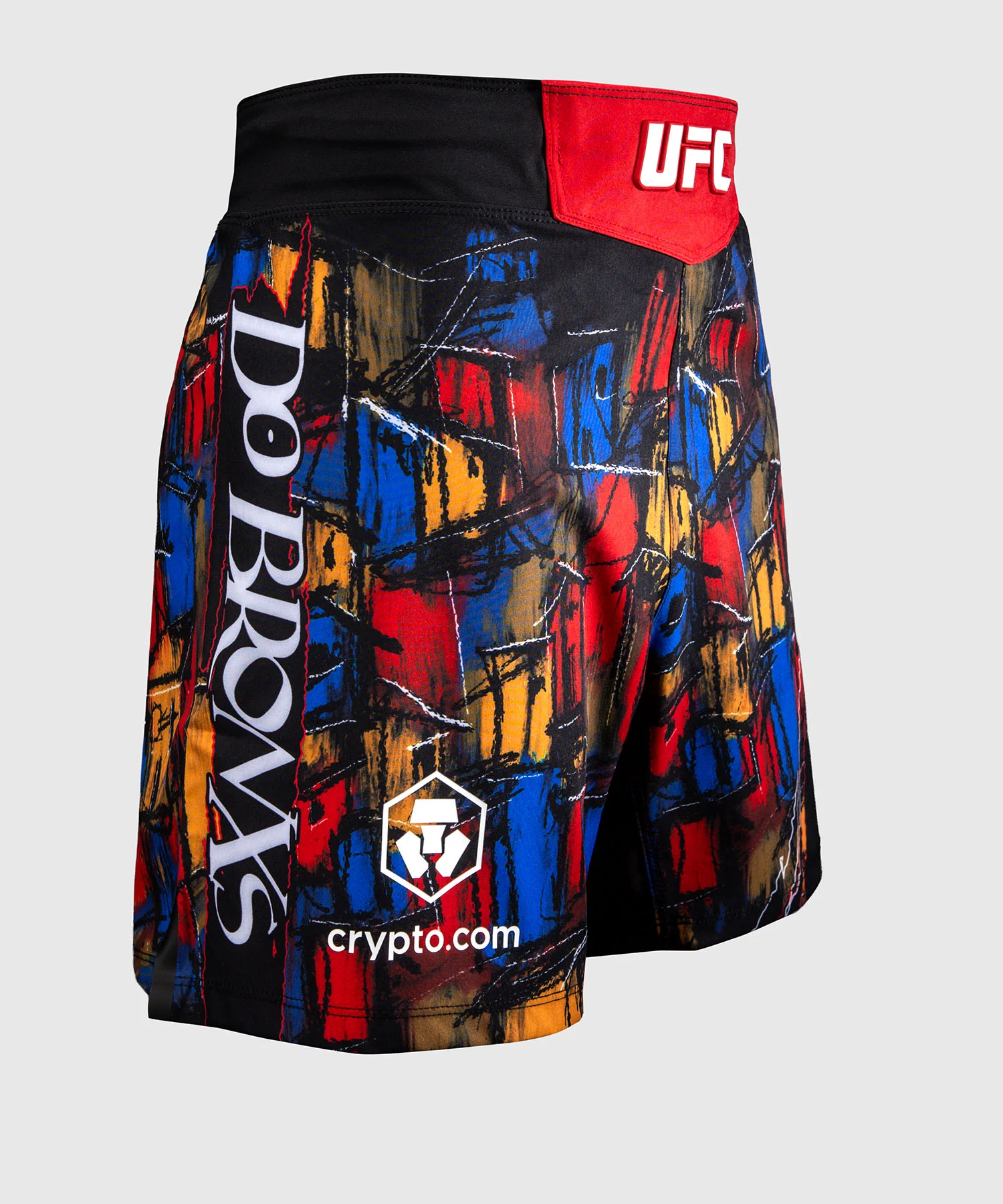 Short de combat pour Hommes UFC Unrivaled by Venum Charles Oliveira - Rouge - Image 3
