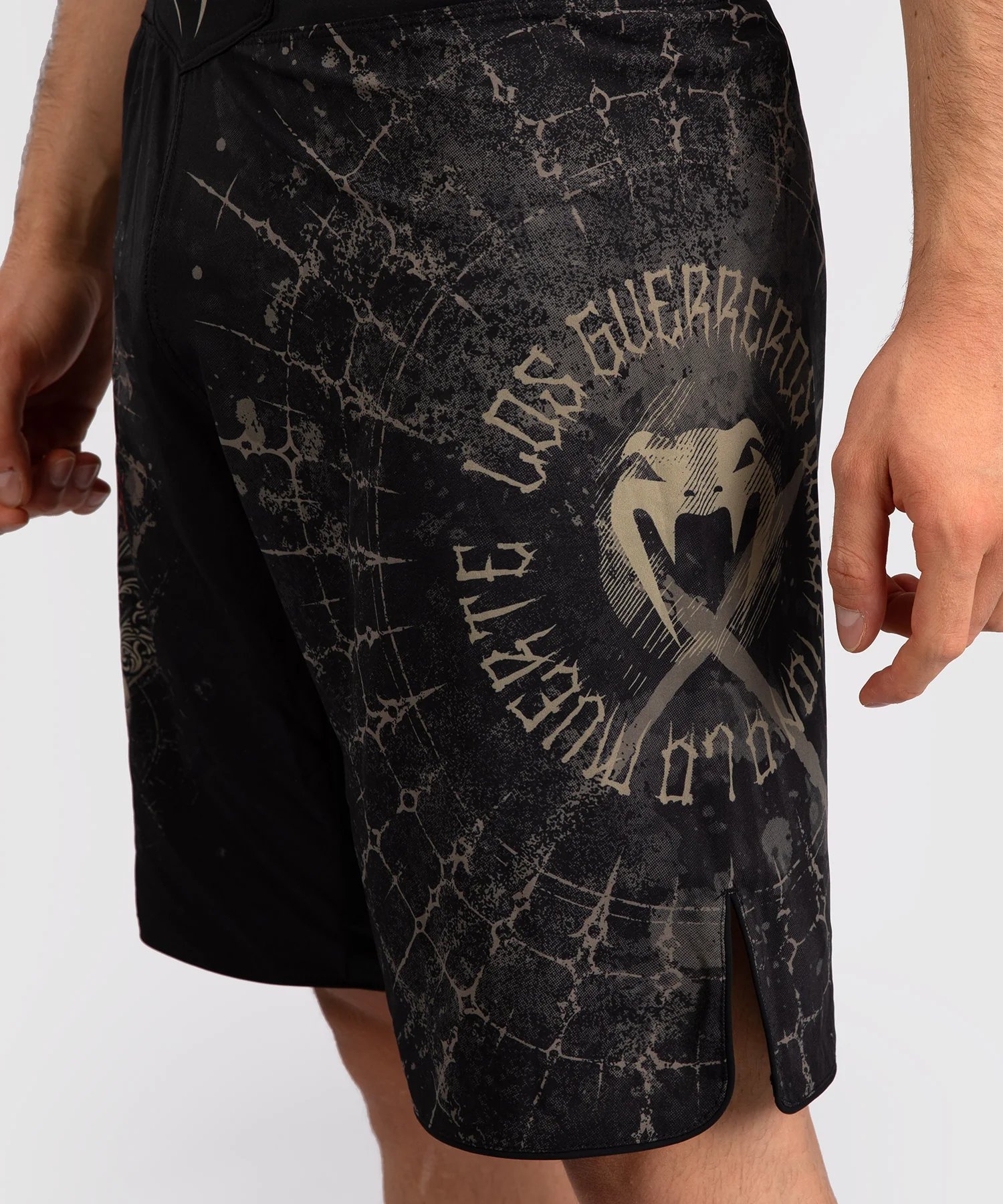 Short de Combat pour Hommes Venum Santa Muerte 5.0 - Noir Profond/Or - Image 8