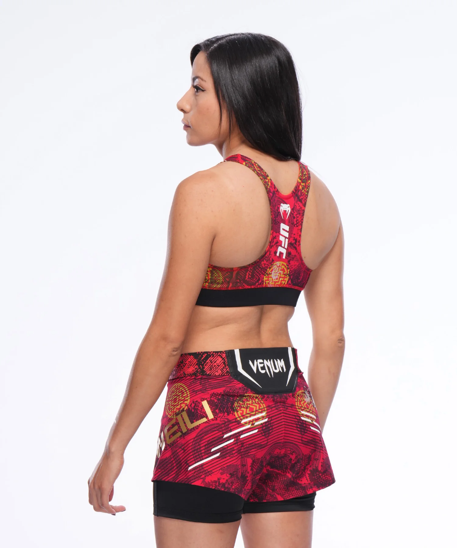 Short de Combat pour Femmes UFC Unrivaled by Venum Zhang Weili - Rouge - Image 5