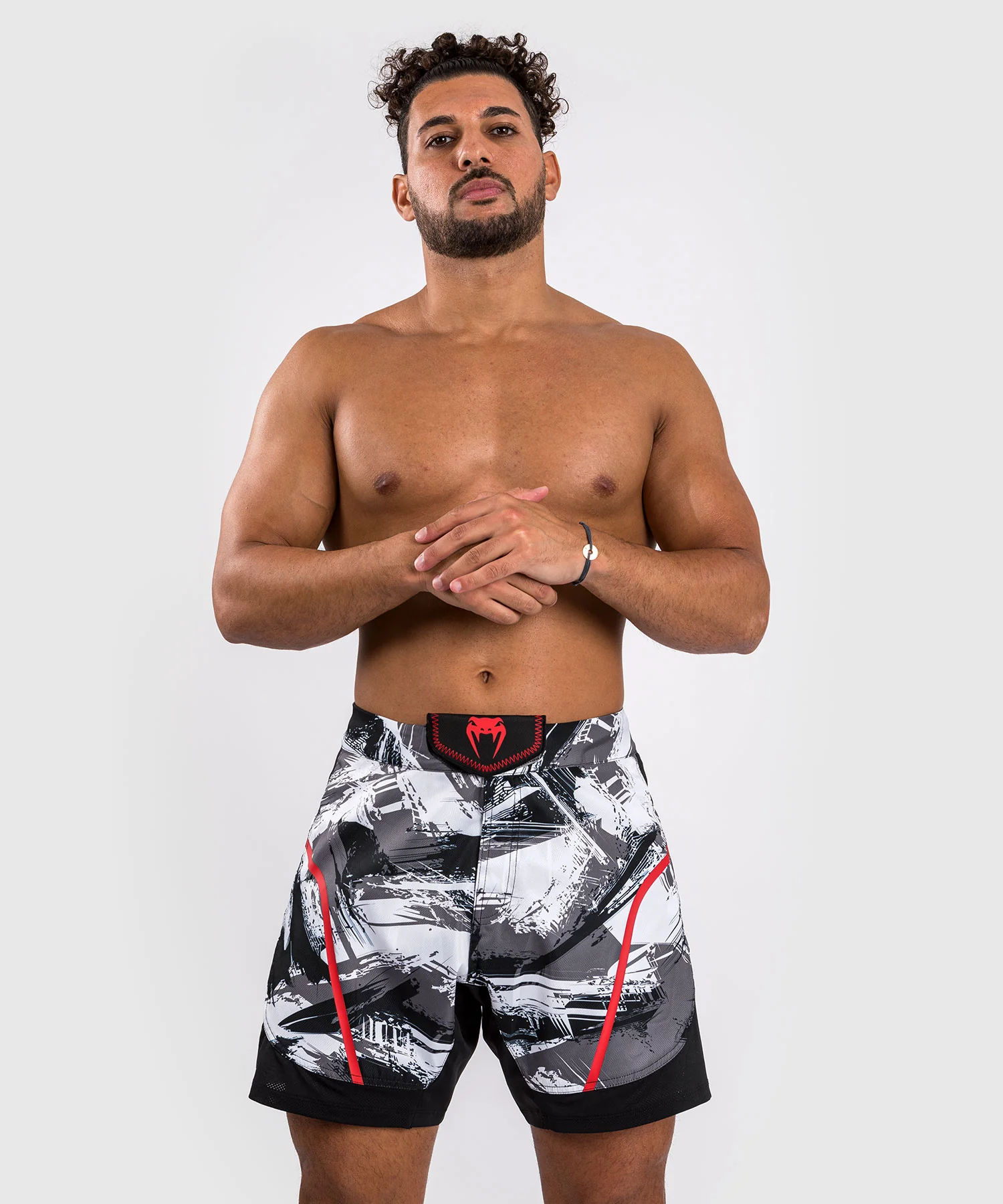 Short de combat Venum Electron 3.0 - Gris/Rouge
