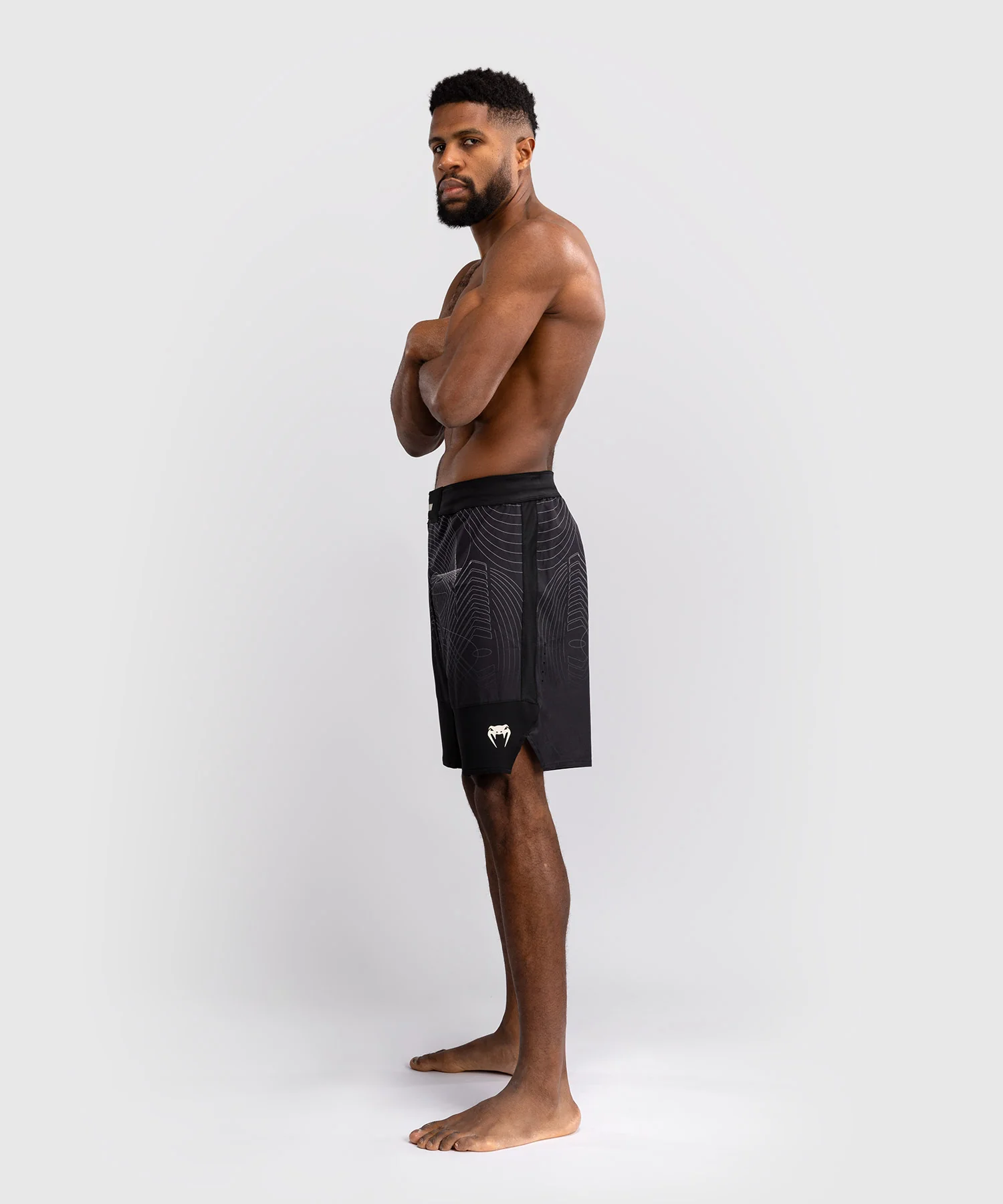 Short de Combat Venum G-Fit Air pour Hommes - Noir Intense/Sable Désert - Image 2