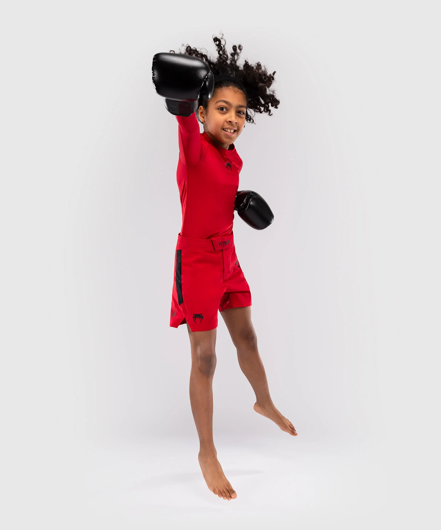 Short de combat pour Enfants Venum Light - Rouge Cerise - Image 5