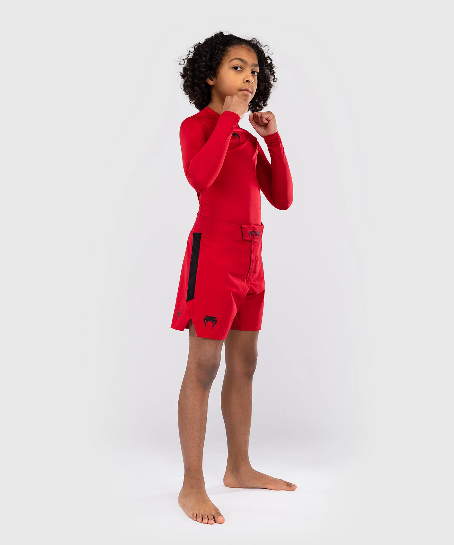 Short de combat pour Enfants Venum Light - Rouge Cerise - Image 7