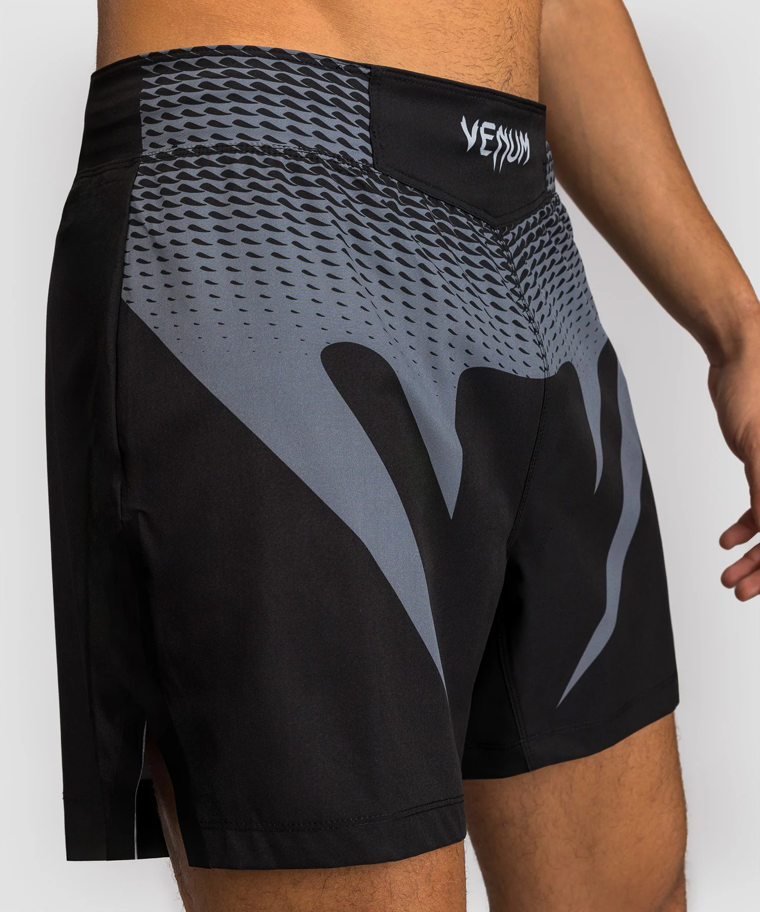 Short de Combat Venum No Gi - Noir/Gris Argenté - Image 7