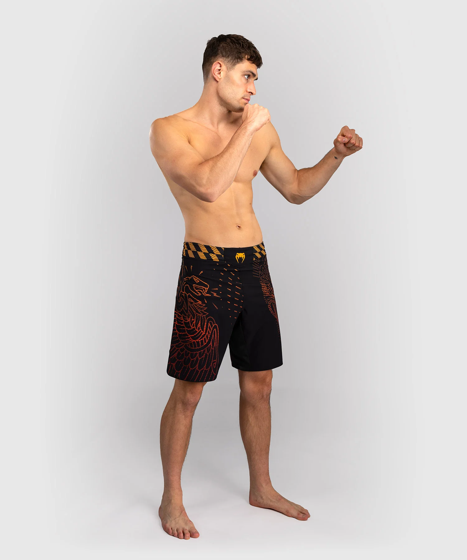 Short de Combat Venum Quetzal Fury - Noir/Rouge Fury/Mandarine - Image 5